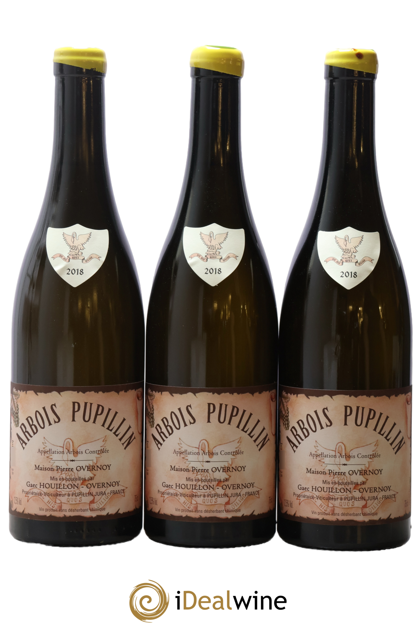 Arbois-Pupillin Savagnin (cire jaune) Overnoy-Houillon (Domaine) 2018 - Lot of 3 bottles - 0