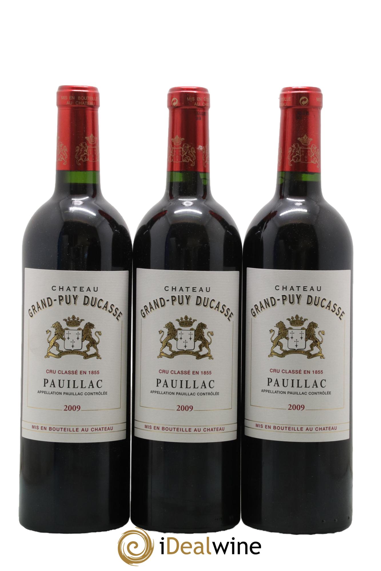Château Grand Puy Ducasse 5ème Grand Cru Classé 2009 - Posten von 3 Flaschen - 0
