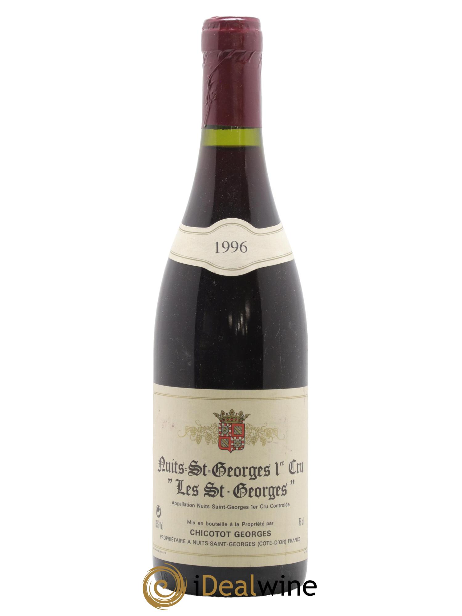 Nuits-Saint-Georges 1er Cru Les Saint-Georges Chicotot 1996 - Posten von 1 Flasche - 0