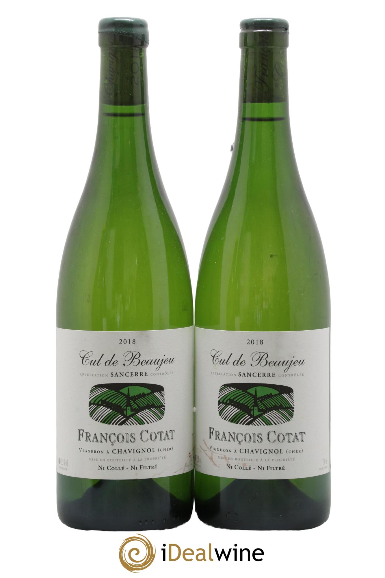 Sancerre Les Culs de Beaujeu François Cotat 2018 - Lot of 2 bottles - 0
