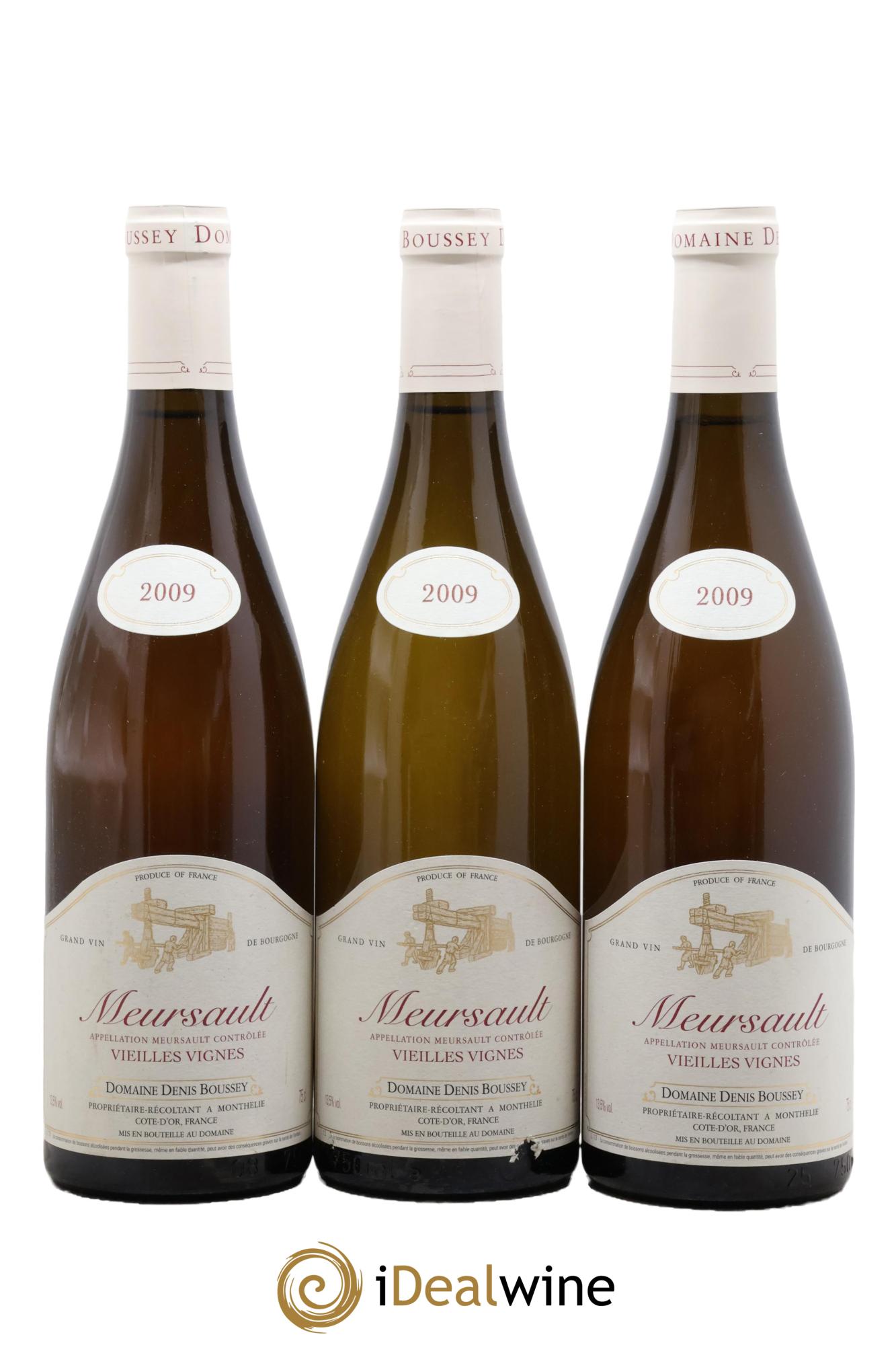Meursault Vieilles Vignes Domaine Denis Boussey 2009 - Lot de 3 bouteilles - 0