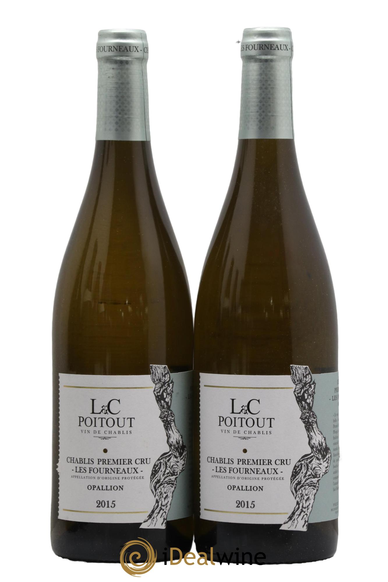 Chablis 1er Cru Les Fourneaux Opallion L&C Poitout 2015 - Lotto di 2 bottiglie - 0