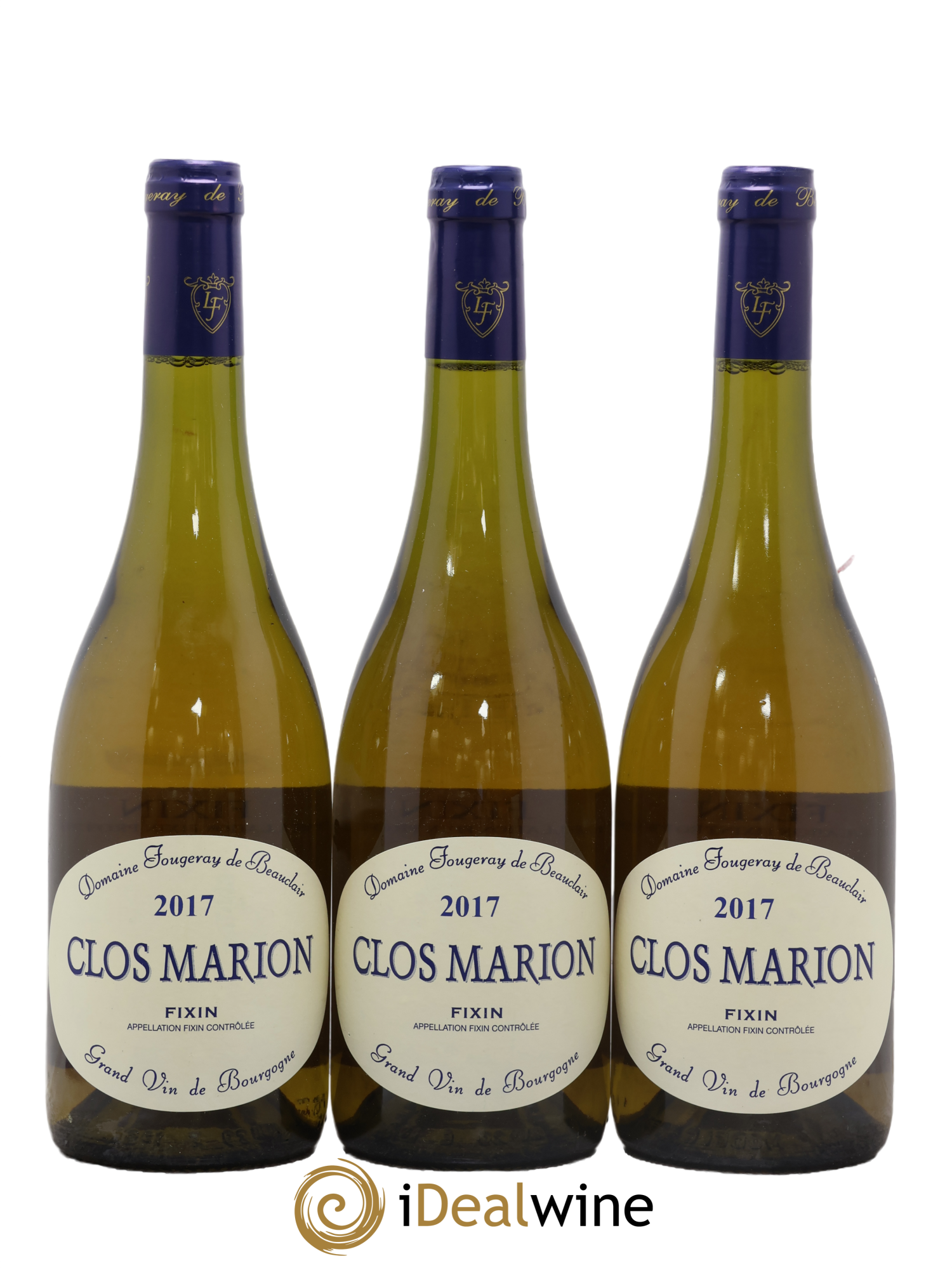 Fixin Clos Marion Fougeray de Beauclair 2017 - Lotto di 3 bottiglie - 0