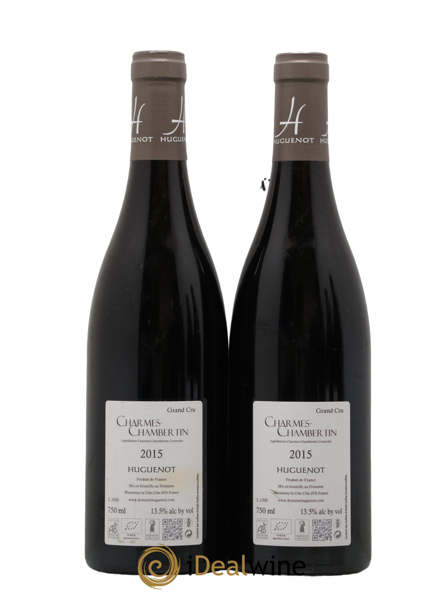Charmes-Chambertin Grand Cru Huguenot 2015 - Lot of 2 bottles - 1