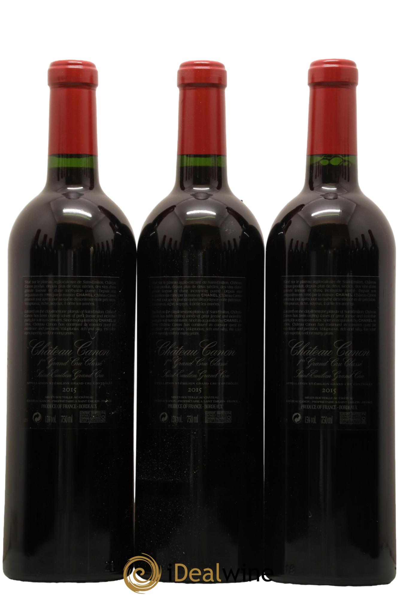 Château Canon 1er Grand Cru Classé B 2015 - Lot of 12 bottles - 2