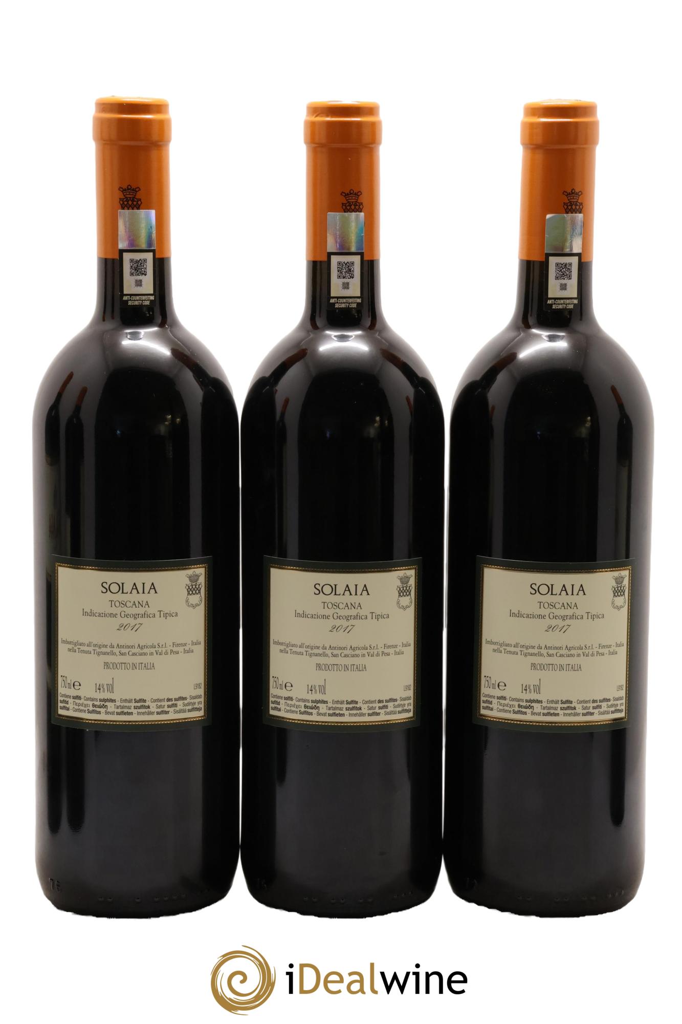 Toscana IGT Solaia Tenuta Tignanello - Marchesi Antinori 2017 - Lotto di 6 bottiglie - 2