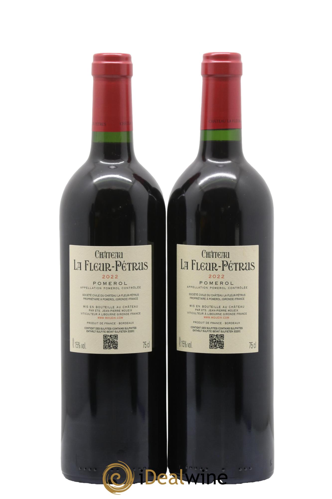 Château la Fleur Petrus 2022 - Lotto di 2 bottiglie - 1