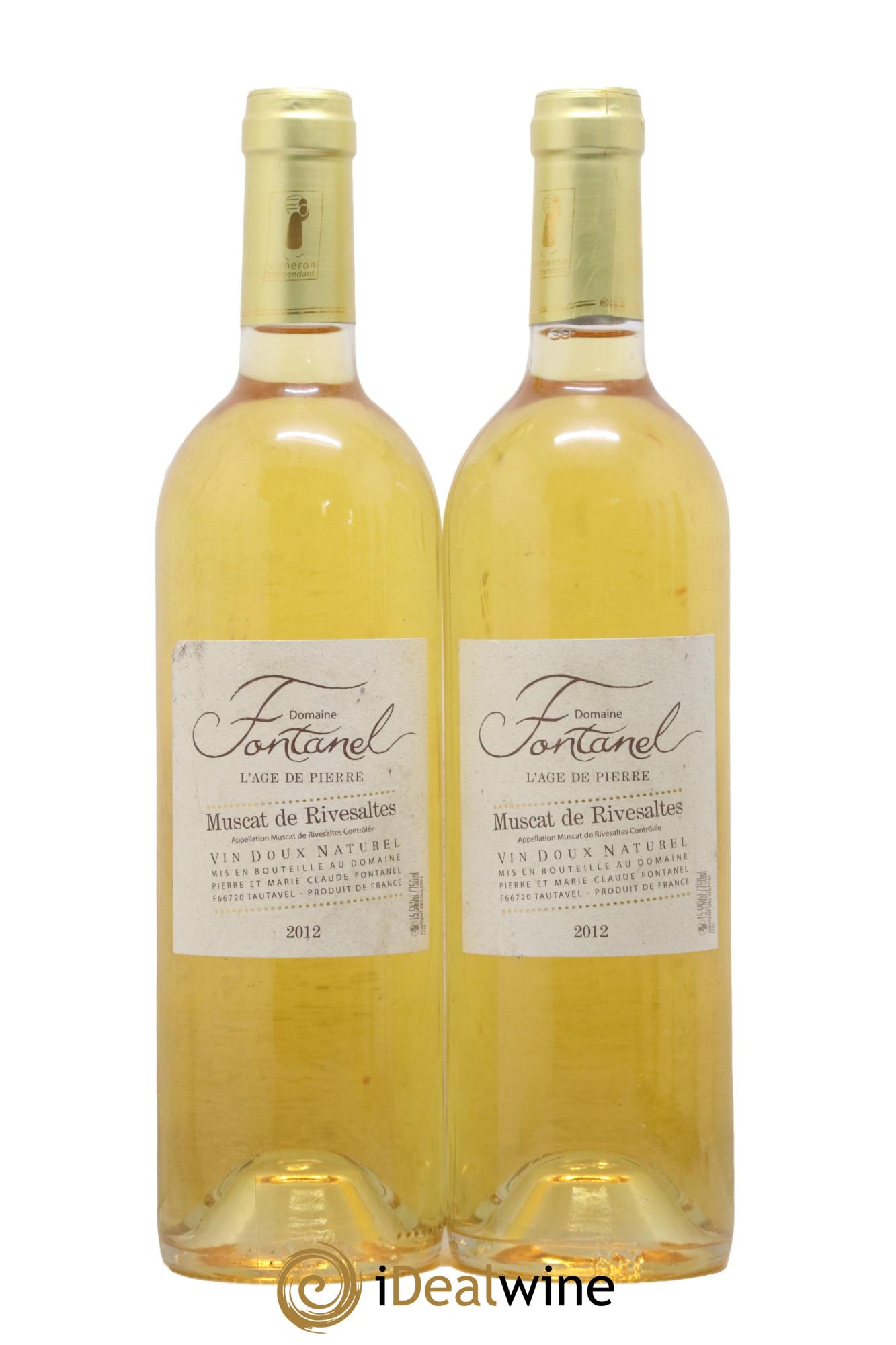 Muscat de Rivesaltes l age de pierre Domaine Fontanel 2012 - Posten von 2 Flaschen - 0