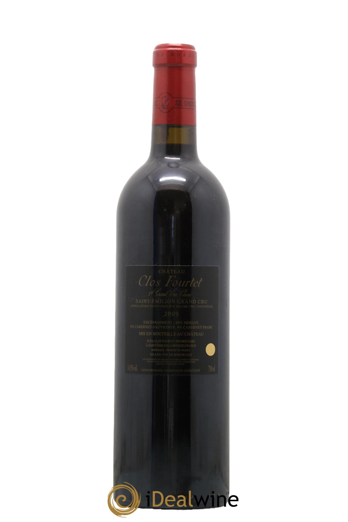 Clos Fourtet 1er Grand Cru Classé B 2009 - Posten von 1 Flasche - 1