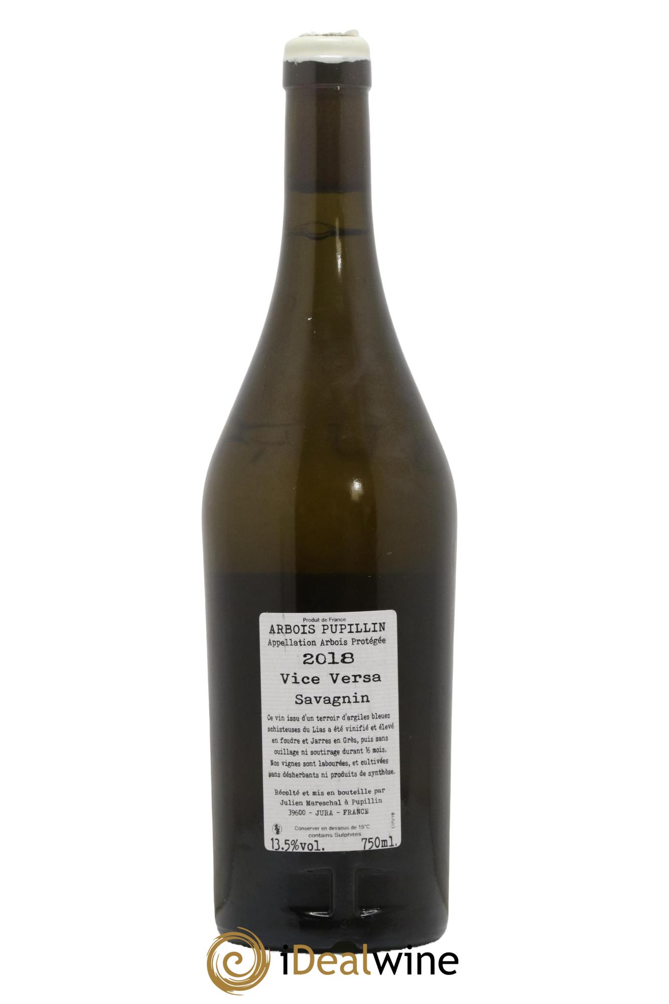 Arbois Savagnin Vice Versa La Borde 2018 - Lot de 1 bouteille - 1