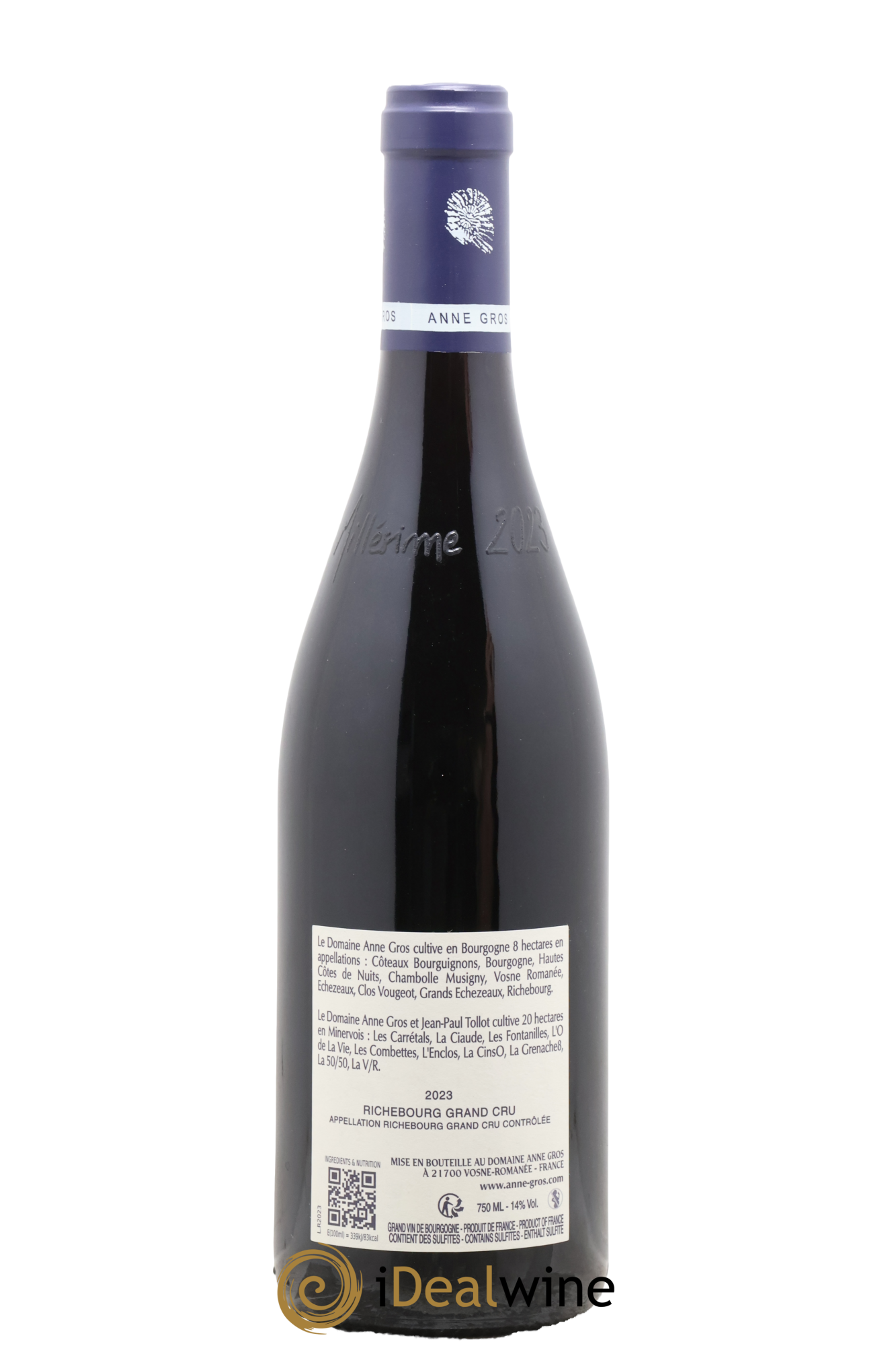 Richebourg Grand Cru Anne Gros 2023 - Lot of 1 bottle - 1