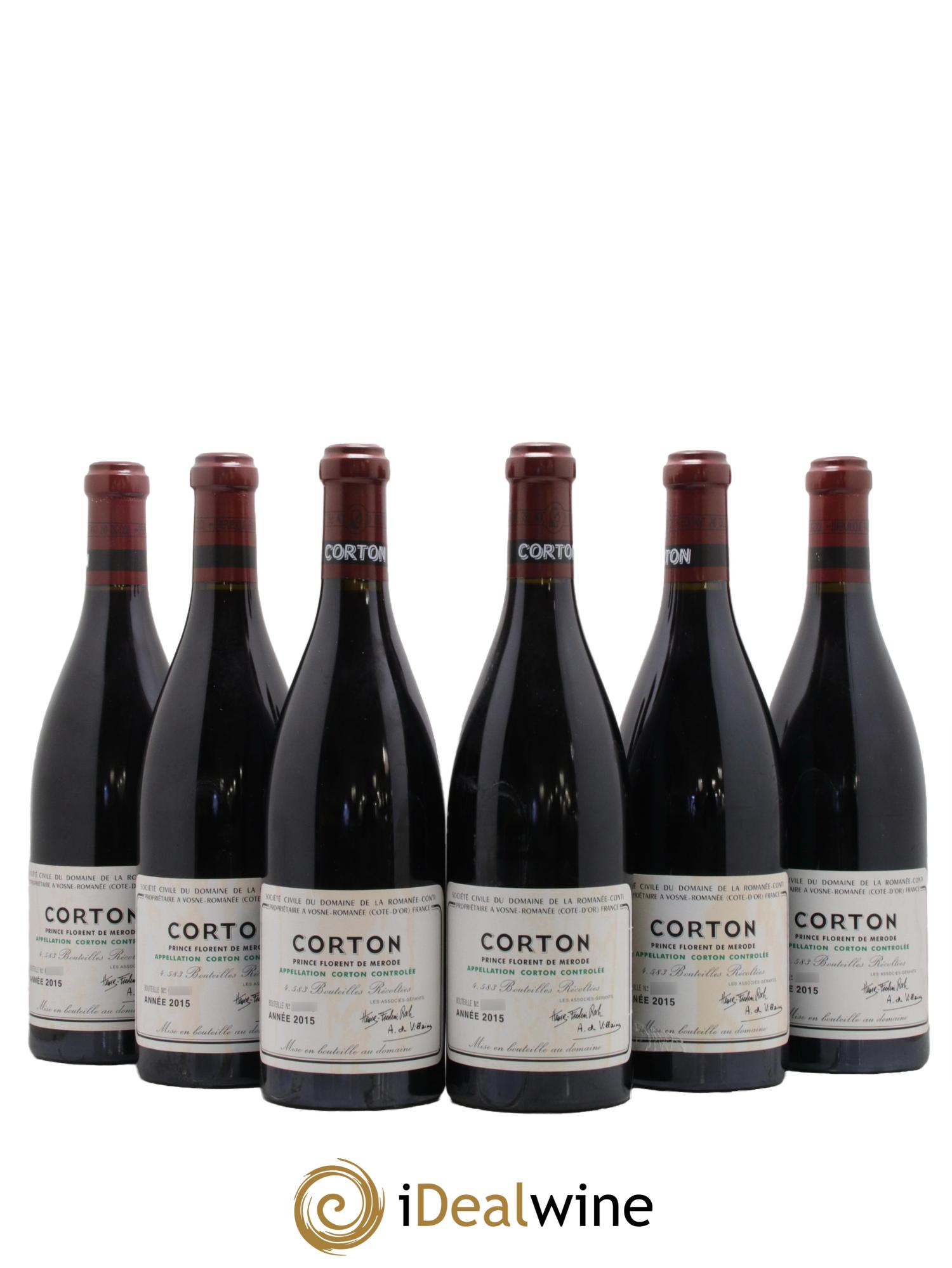 Corton Grand Cru Domaine de la Romanée-Conti 2015 - Lot of 6 bottles - 0