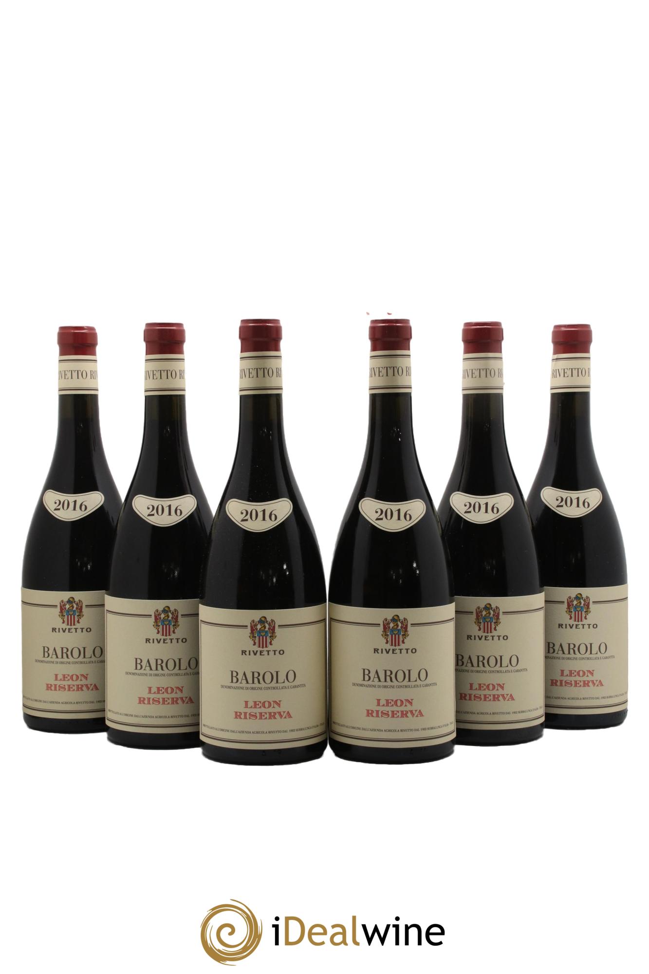Barolo DOCG Leon Riserva Rivetto 2016 - Lotto di 6 bottiglie - 0