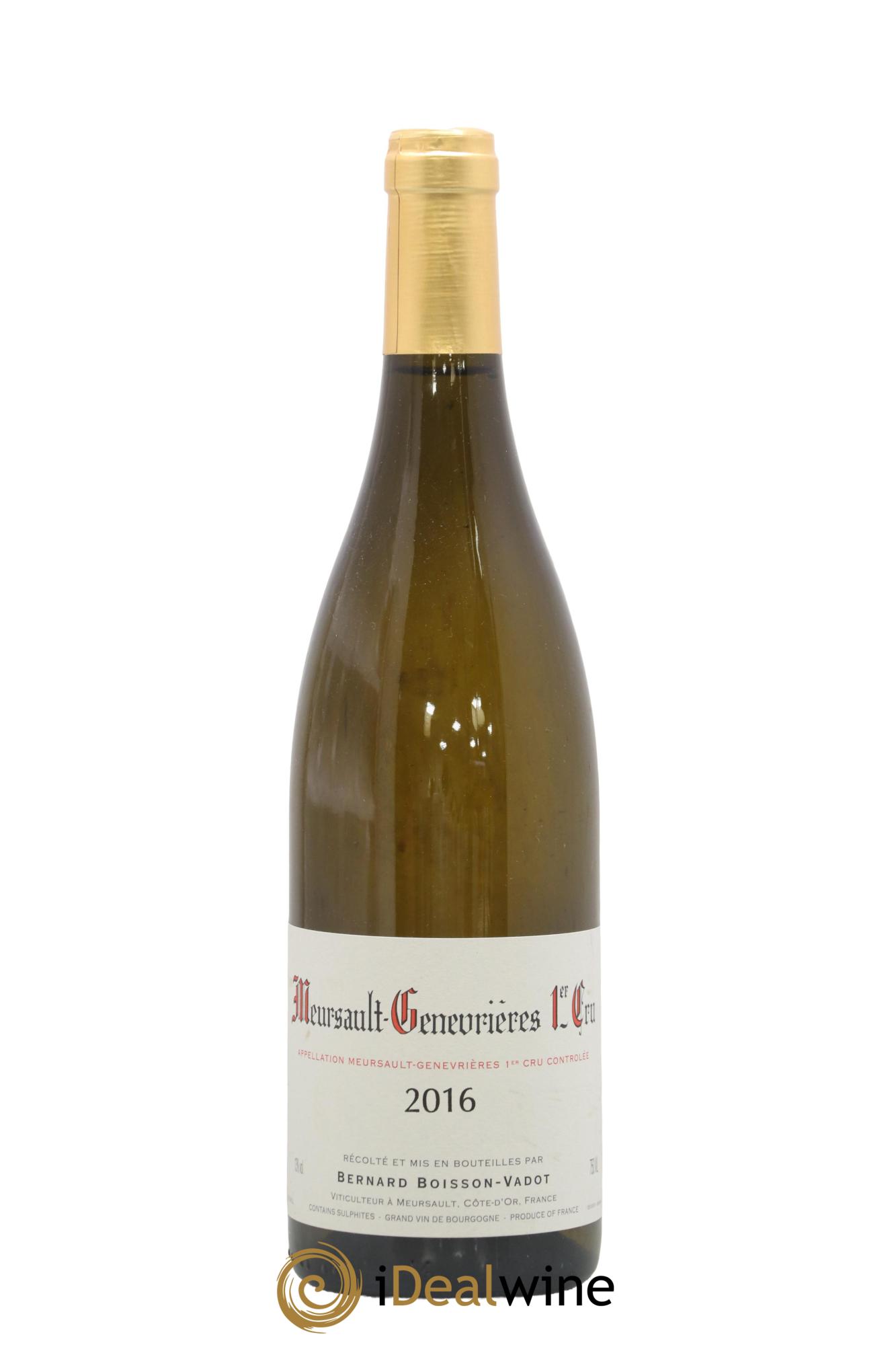 Meursault 1er Cru Genevrières Boisson-Vadot (Domaine) 2016 - Lot de 1 bouteille - 0
