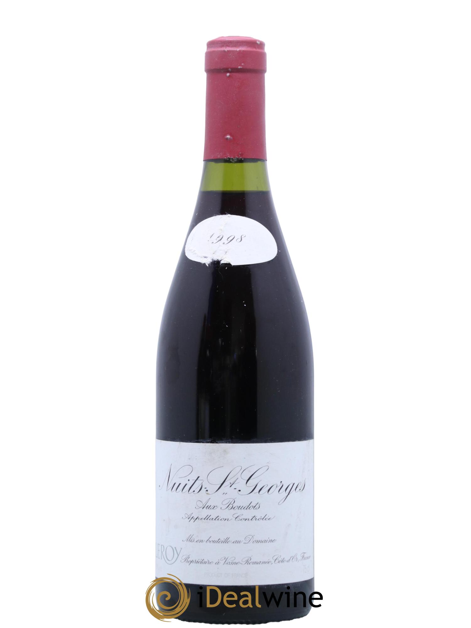 Nuits-Saint-Georges 1er Cru Aux Boudots Leroy (Domaine) 1998 - Lot de 1 bouteille - 0
