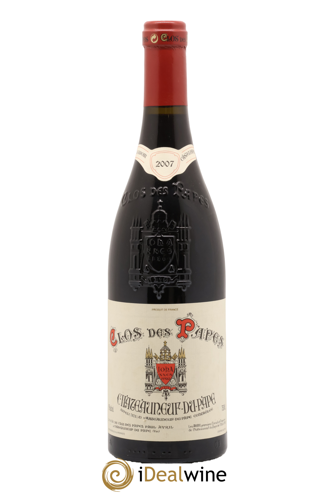Châteauneuf-du-Pape Clos des Papes - Paul Avril 2007 - Lot de 1 bouteille - 0