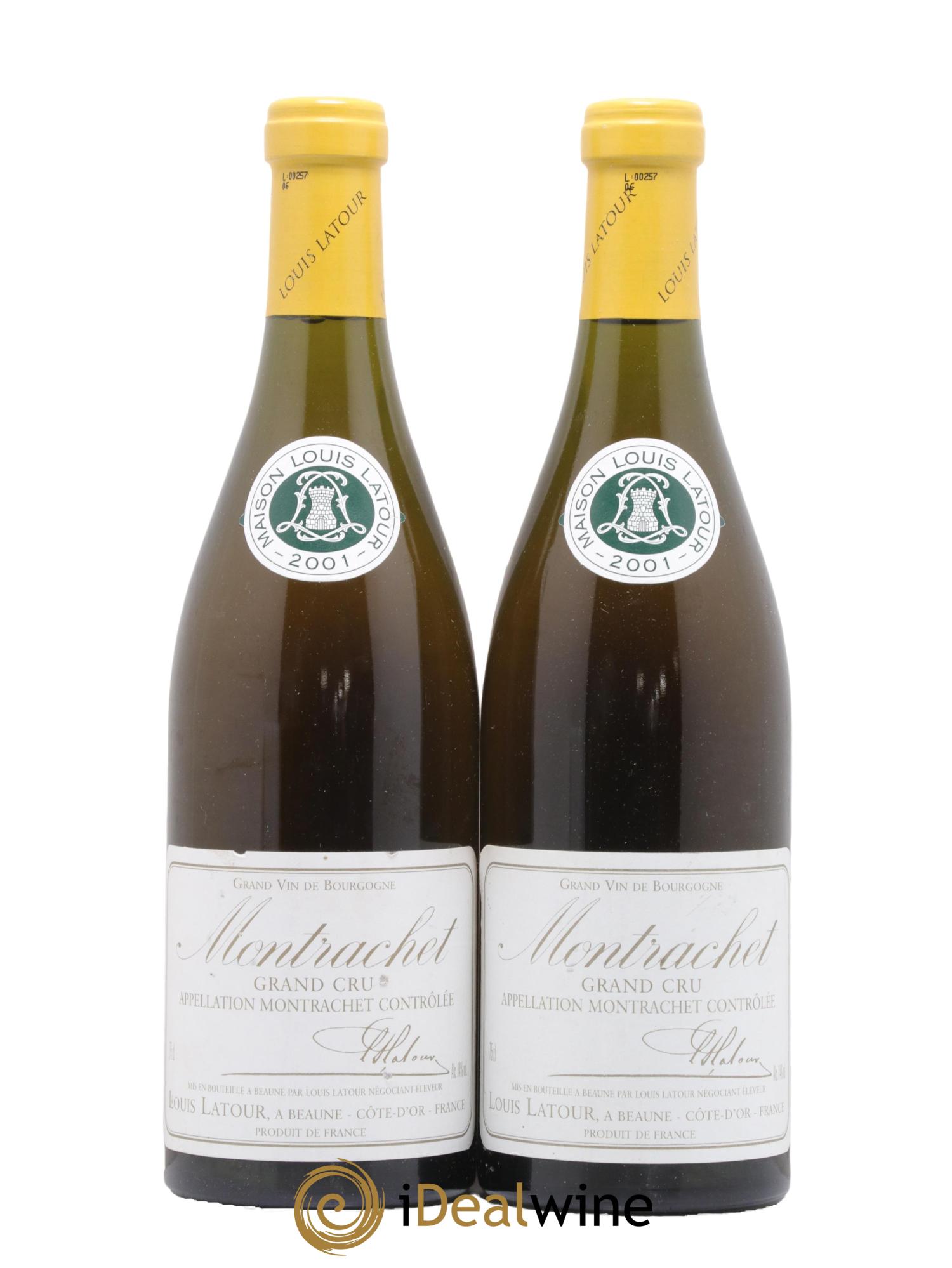 Montrachet Grand Cru Louis Latour 2001 - Lot de 2 bouteilles - 0