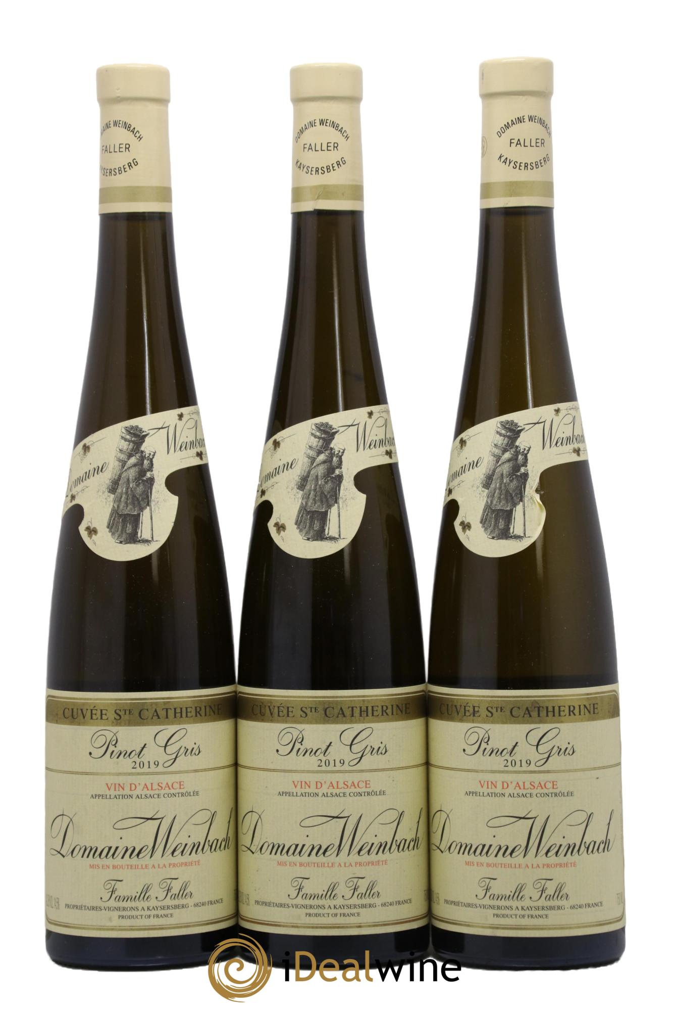 Alsace Pinot Gris Cuvée Sainte Catherine Weinbach (Domaine)  2019 - Lot de 3 bouteilles - 0