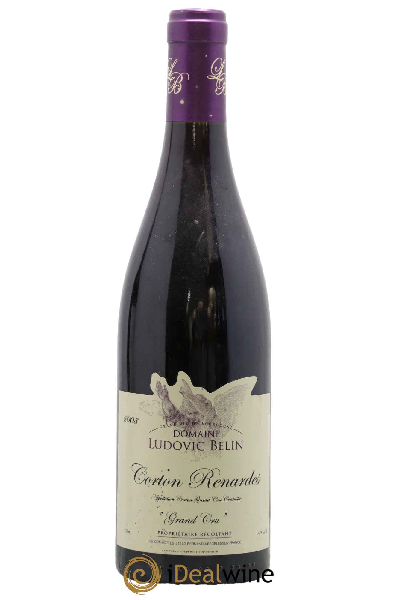 Corton Grand Cru Renardes Ludovic Belin 2008 - Lot de 1 bouteille - 0