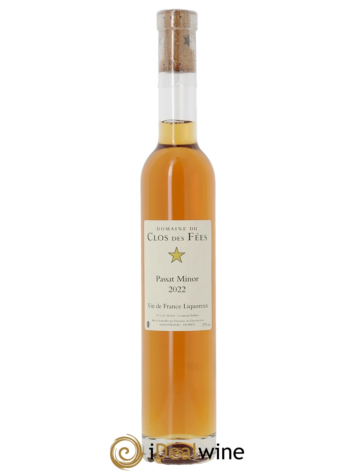 Vin de France Clos des Fées Passat Minor Hervé Bizeul  2022 - Lot de 1 demi bouteille - 0