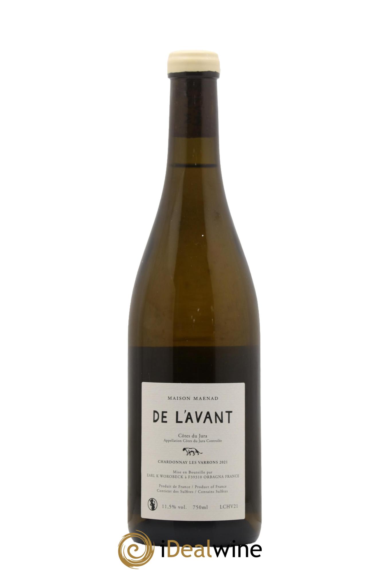 Côtes du Jura De l'Avant Les Varrons Katie Worobeck Maison Maenad 2021 - Lot de 1 bouteille - 1