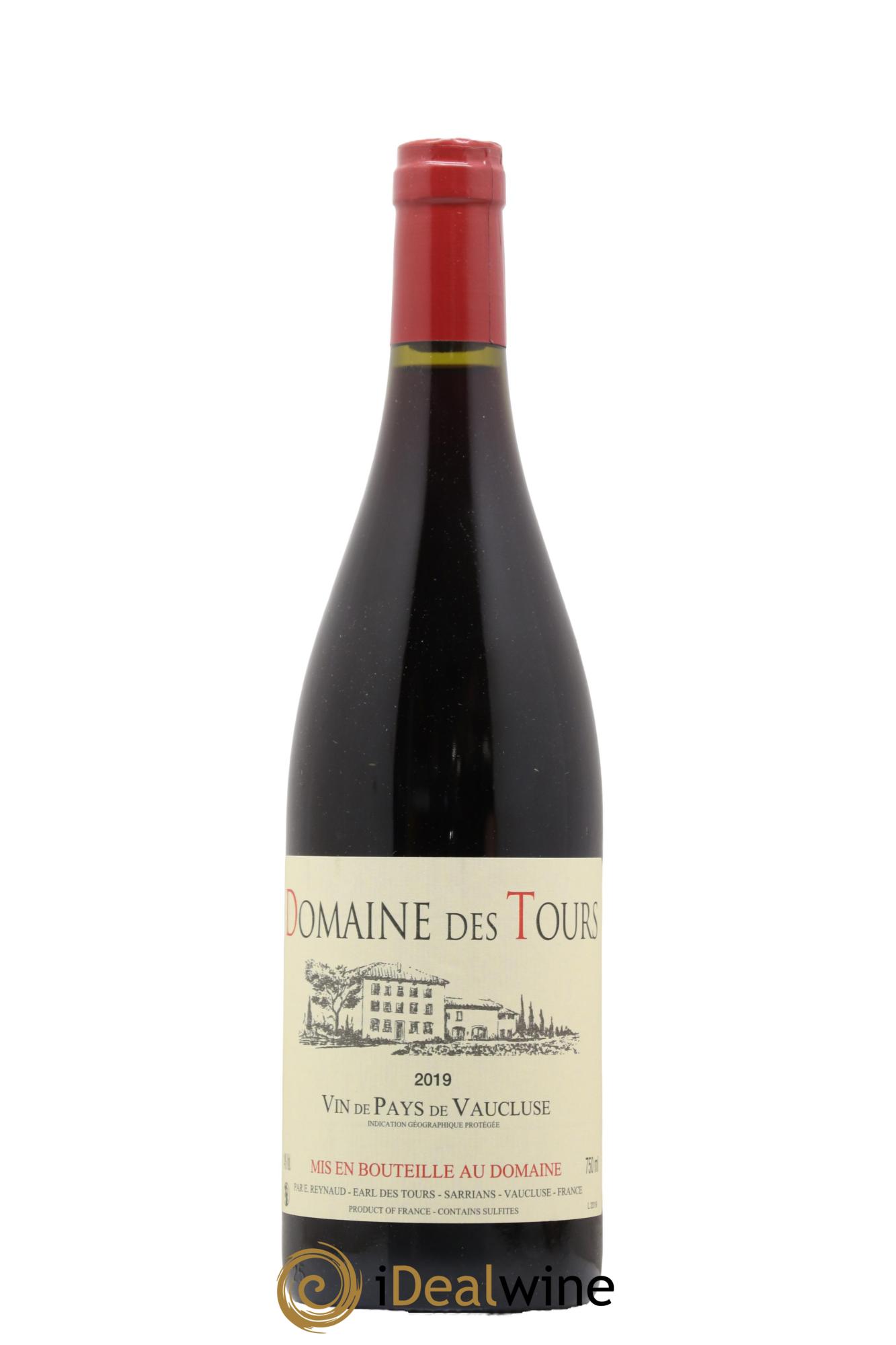 Vaucluse (Vin de Pays de Vaucluse) Domaine des Tours Emmanuel Reynaud 2019 - Lot de 1 bouteille - 0