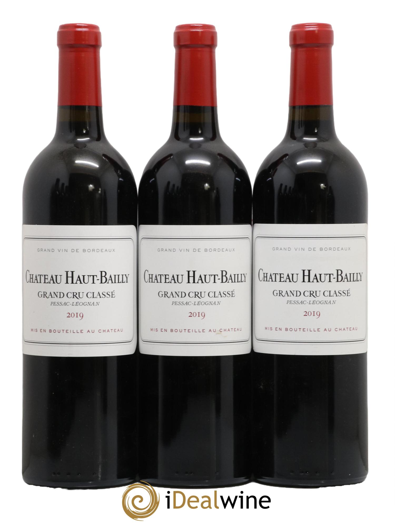 Château Haut-Bailly Cru Classé de Graves 2019 - Lot de 3 bouteilles - 0