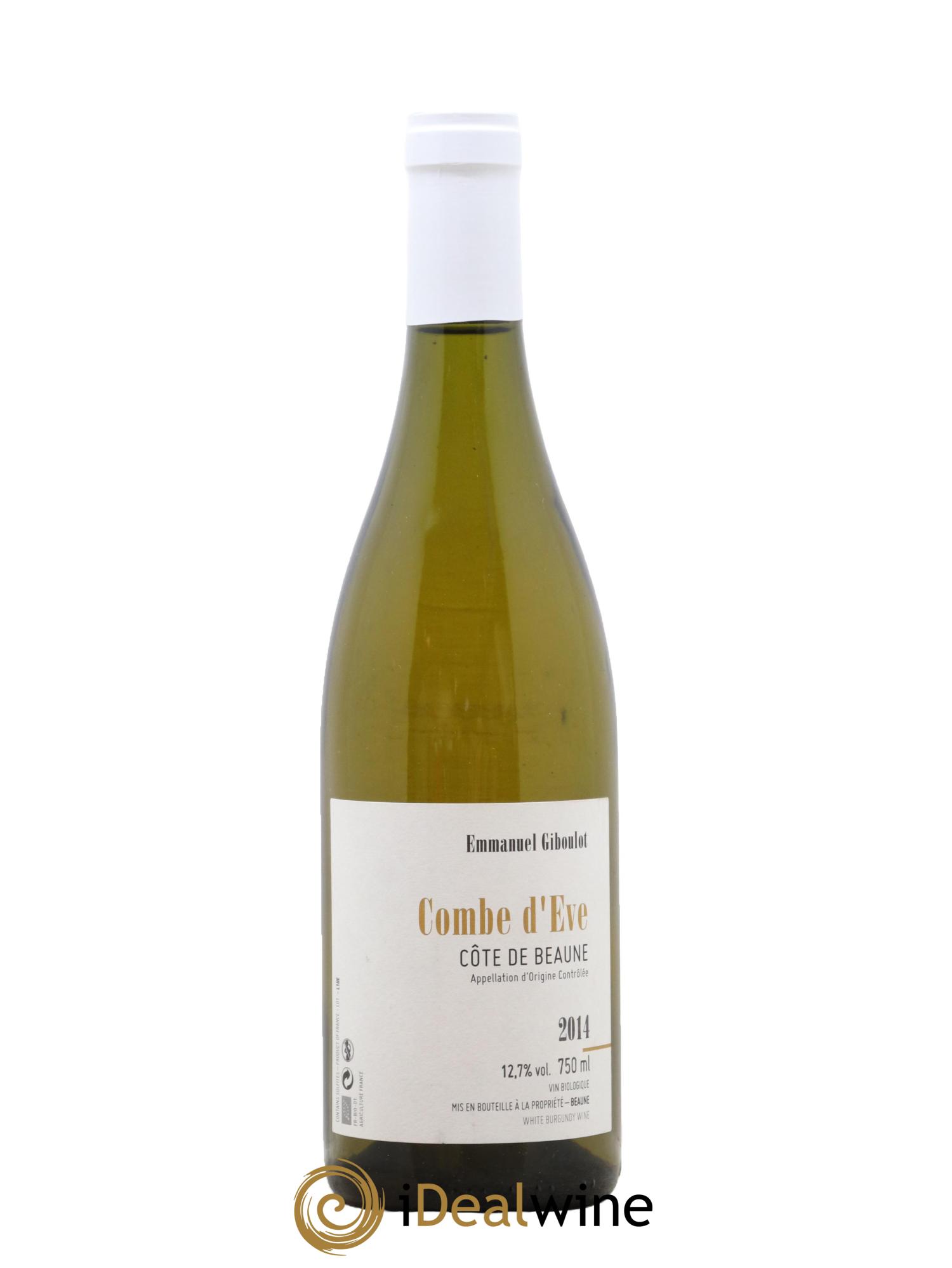 Côte de Beaune Combe d'Eve Emmanuel Giboulot (Domaine) 2014 - Lot de 1 bouteille - 0