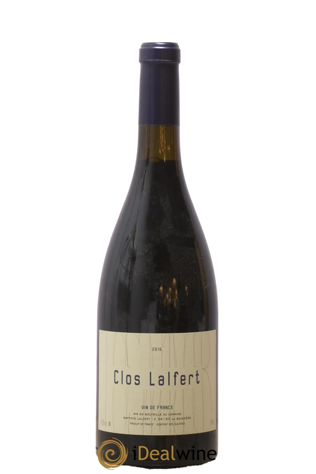 Vin de France Clos Lalfert - Baptiste Lalfert 2016 - Lot of 1 bottle - 0