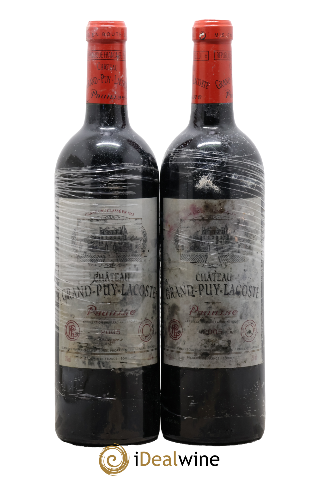 Château Grand Puy Lacoste 5ème Grand Cru Classé 2005 - Lot of 2 bottles - 0