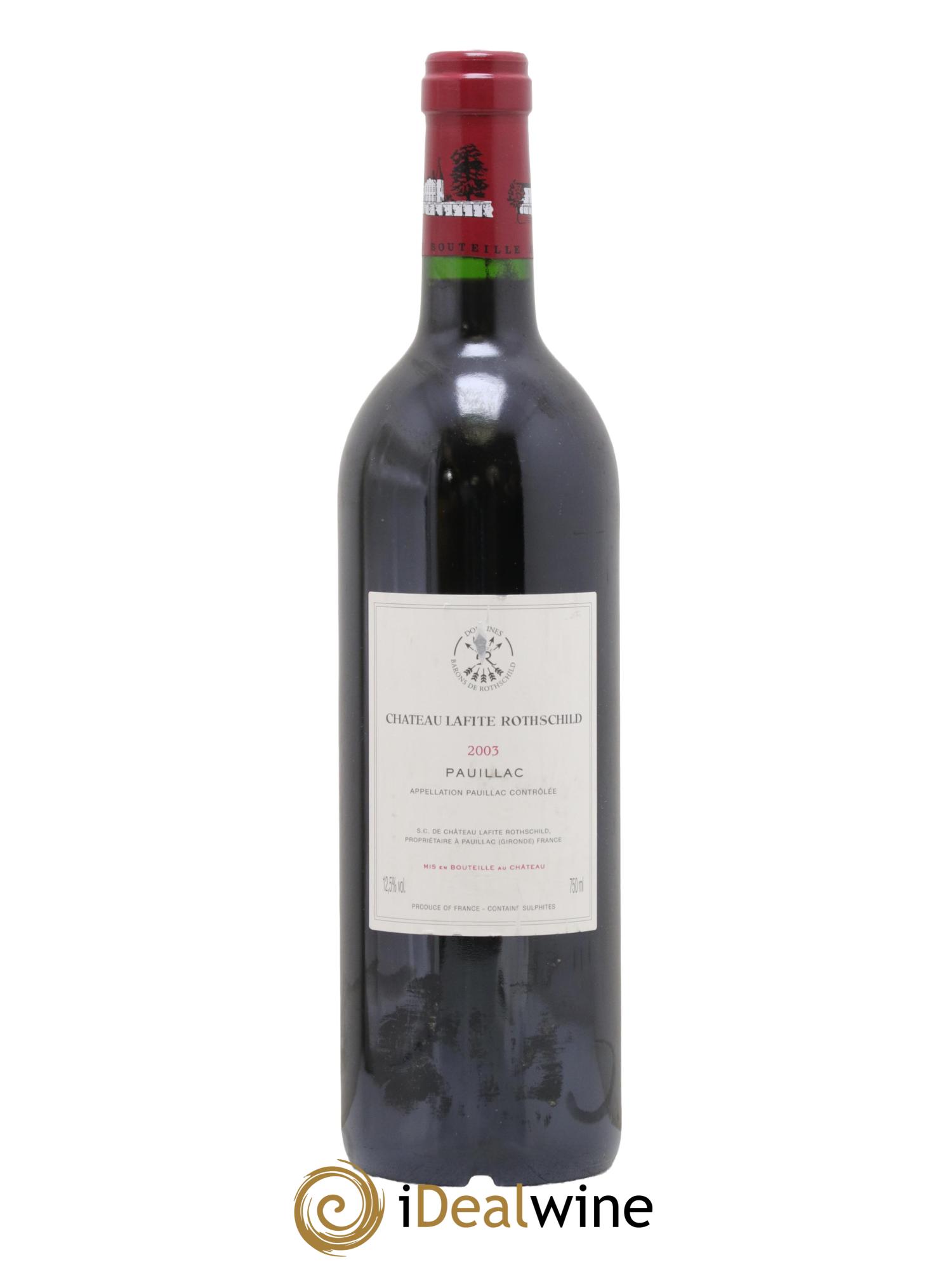 Château Lafite Rothschild 1er Grand Cru Classé 2003 - Lot de 1 bouteille - 1