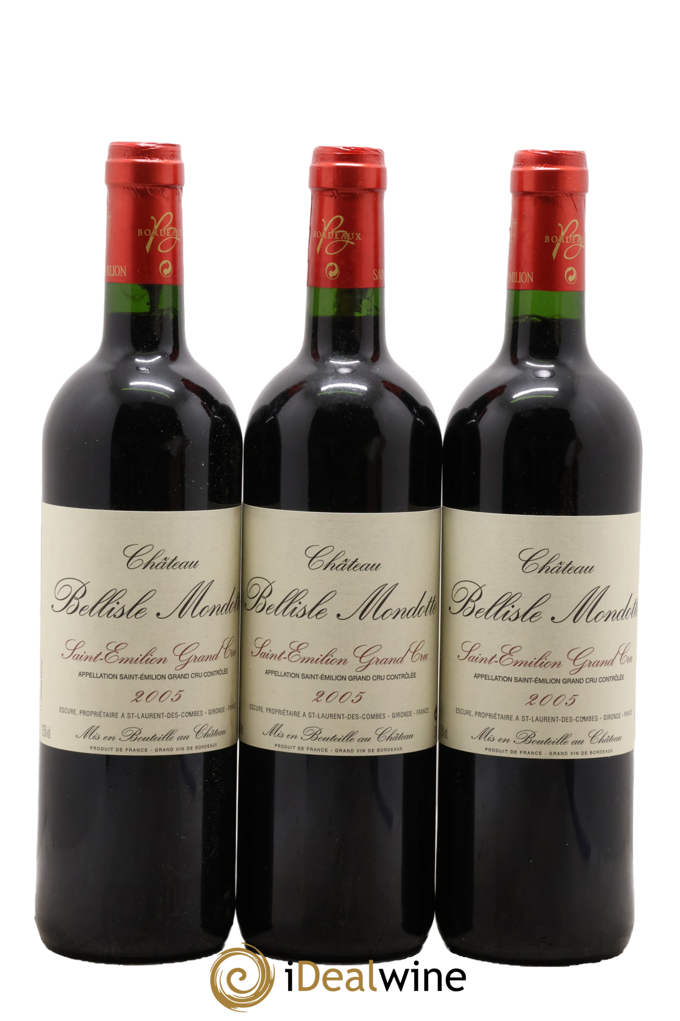 Château Bellisle Mondotte 2005 - Lot of 3 bottles - 0