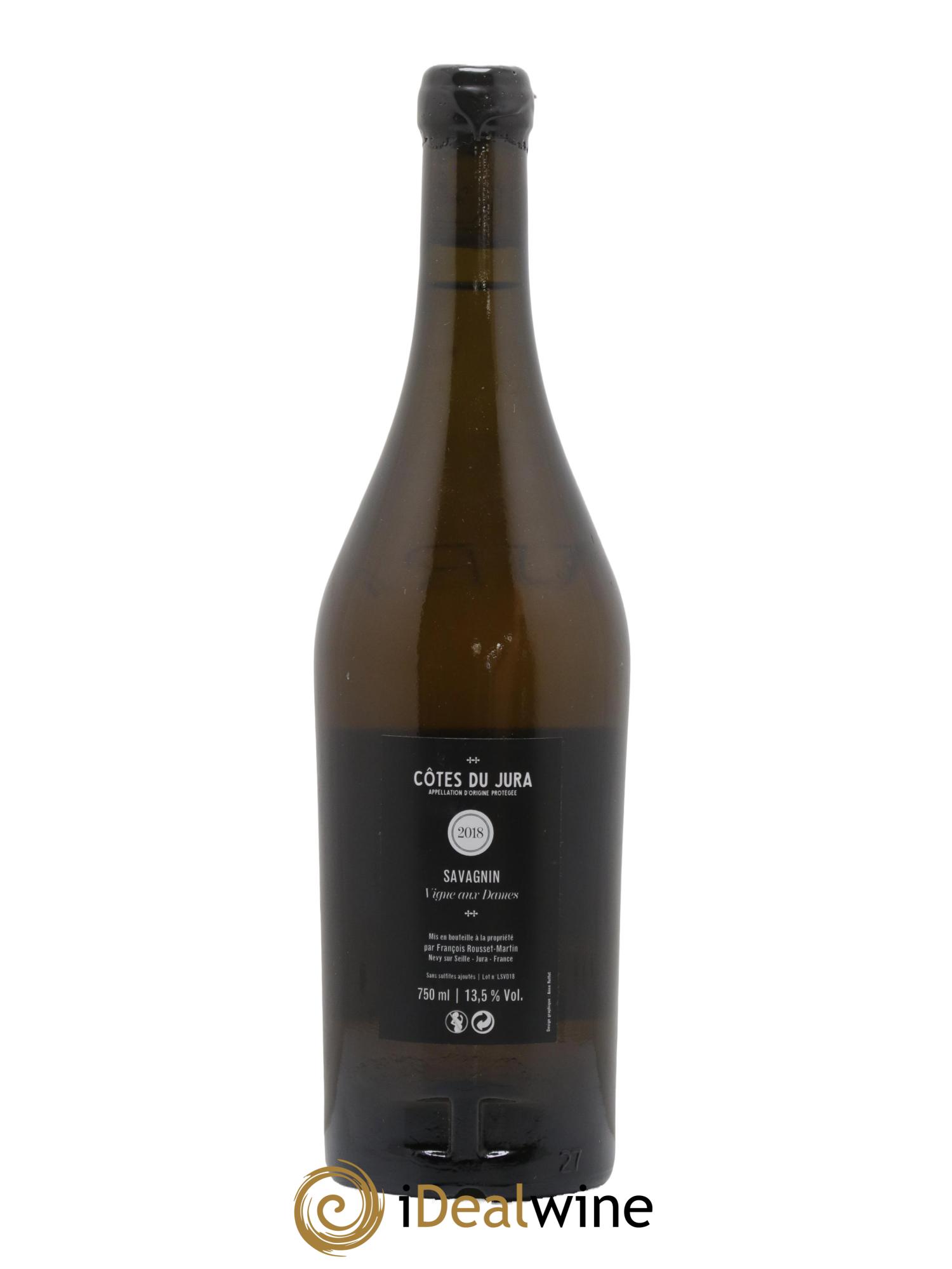 Côtes du Jura Vignes aux Dames François Rousset Martin 2018 - Lot de 1 bouteille - 1