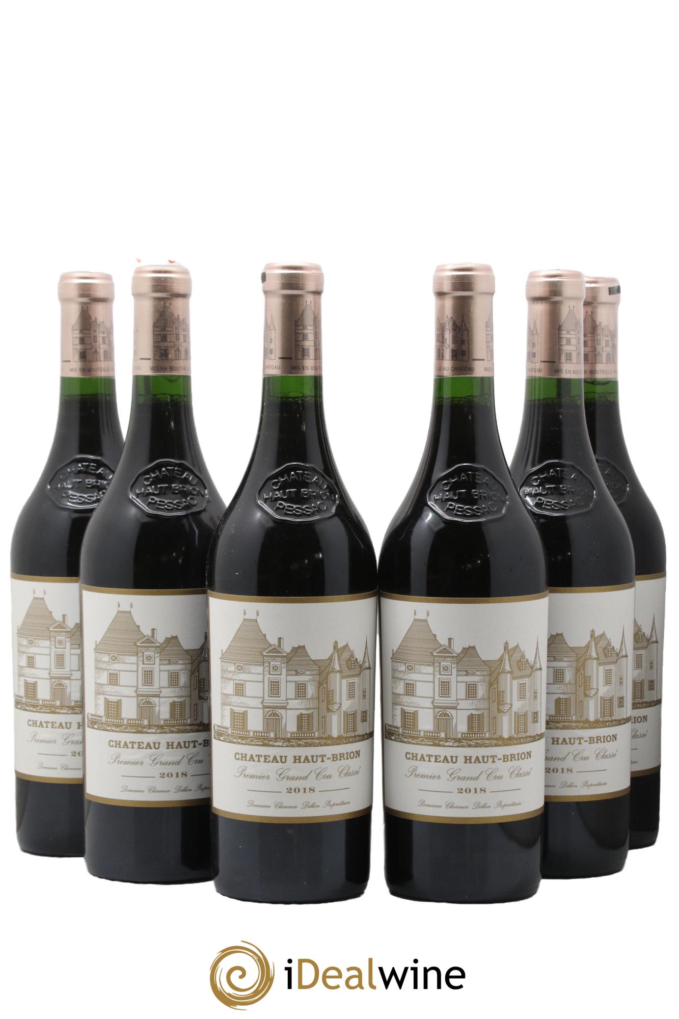 Château Haut Brion 1er Grand Cru Classé 2018 - Lot de 6 bouteilles - 0