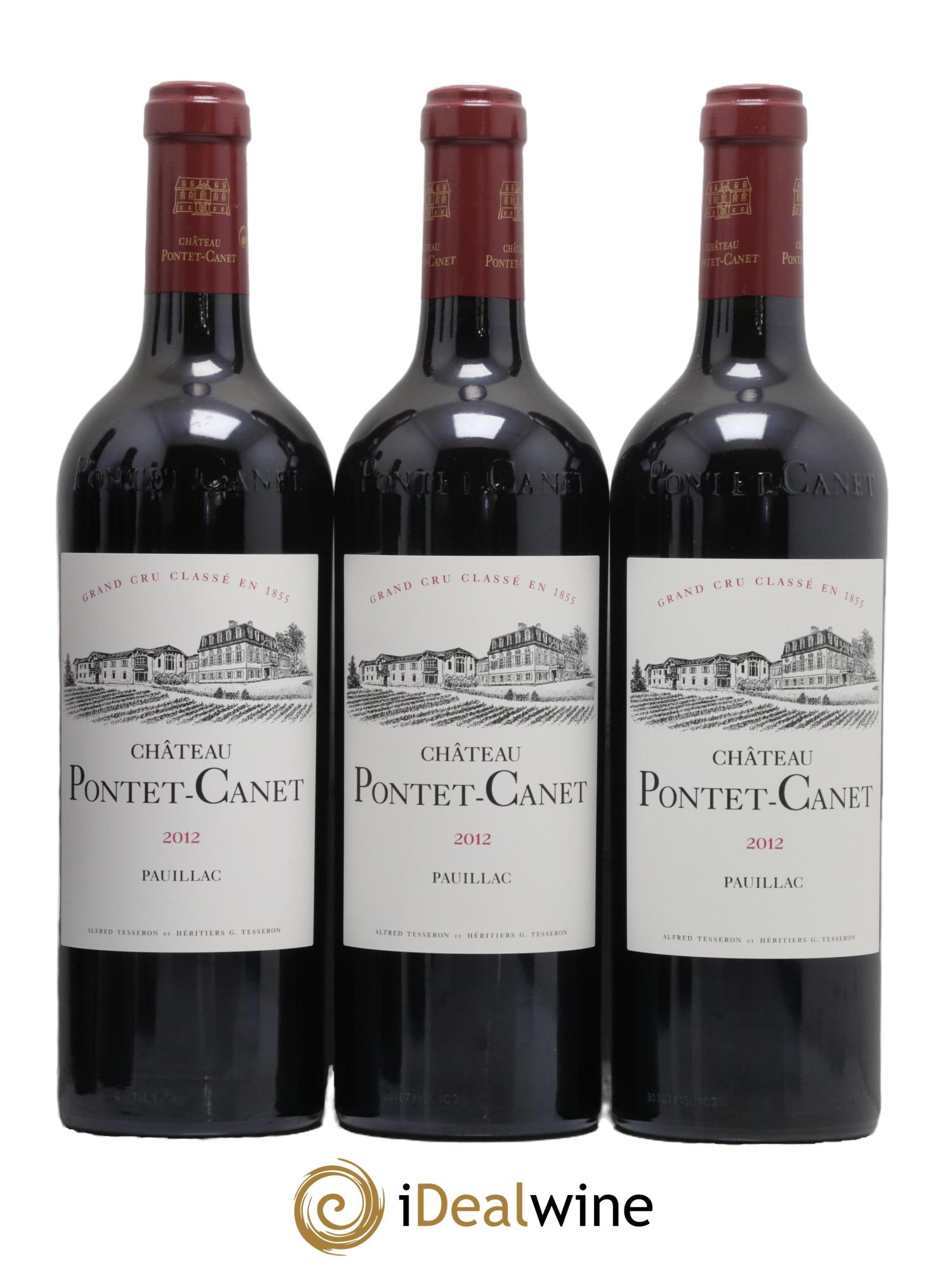 Château Pontet Canet 5ème Grand Cru Classé 2012 - Lot de 6 bouteilles - 1