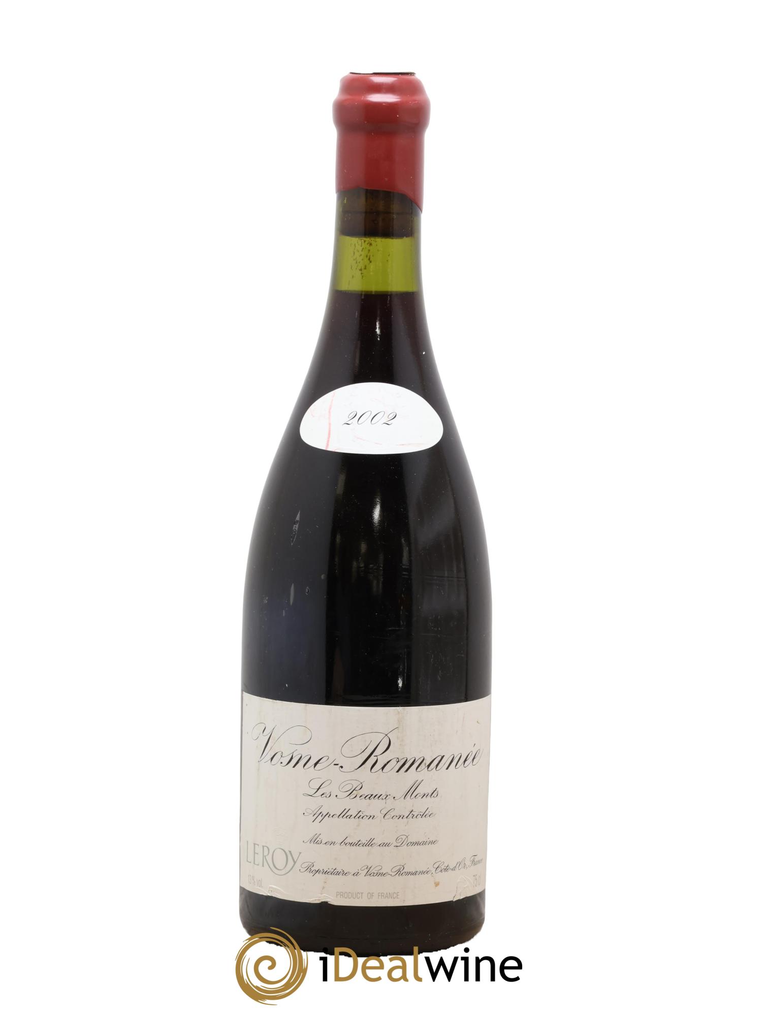 Vosne-Romanée 1er Cru Les Beaux-Monts Leroy (Domaine) 2002 - Posten von 1 Flasche - 0