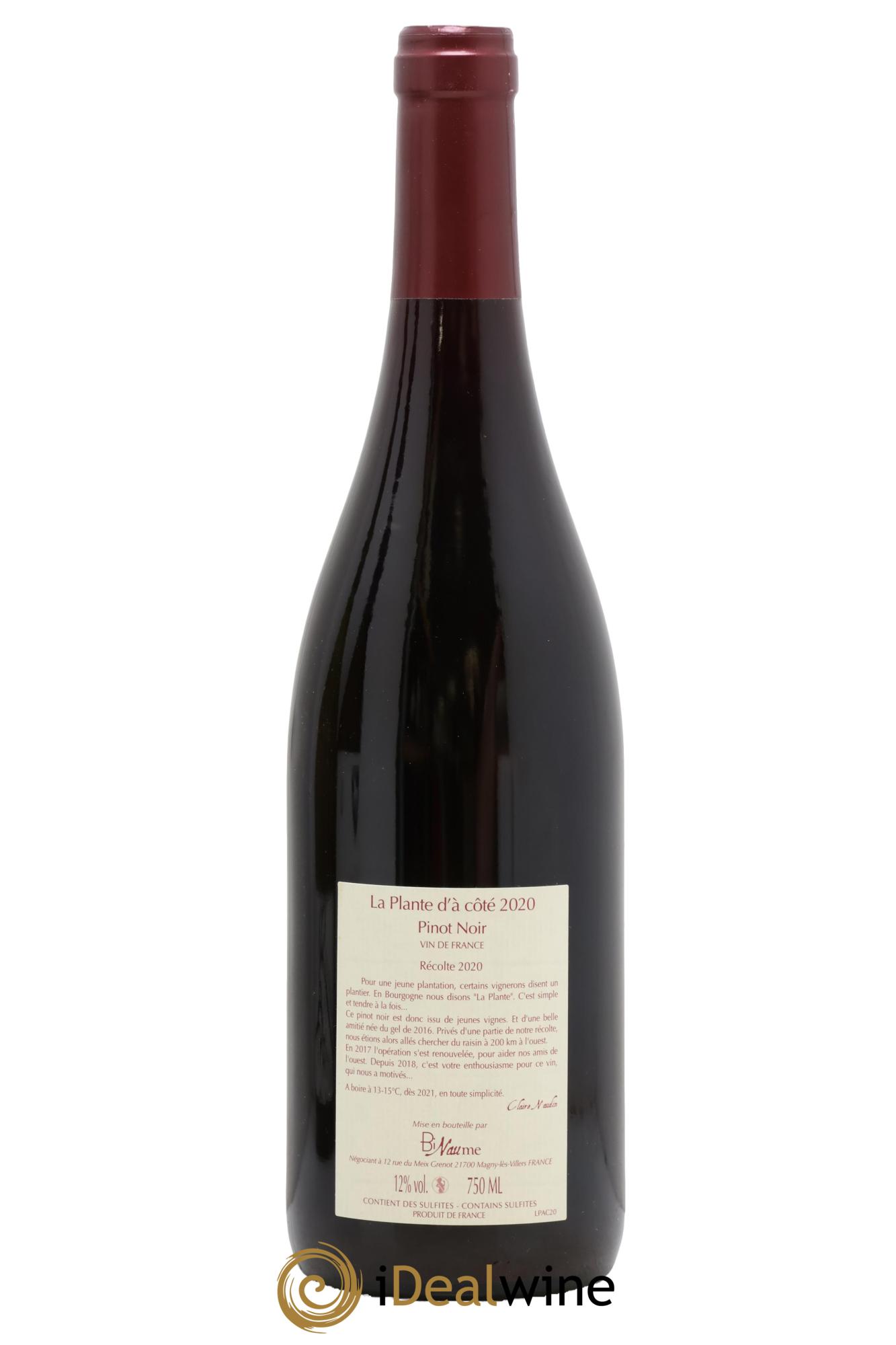Vin de France La Plante d'à coté Binaume Bizot-Naudin 2020 - Lot of 1 bottle - 1