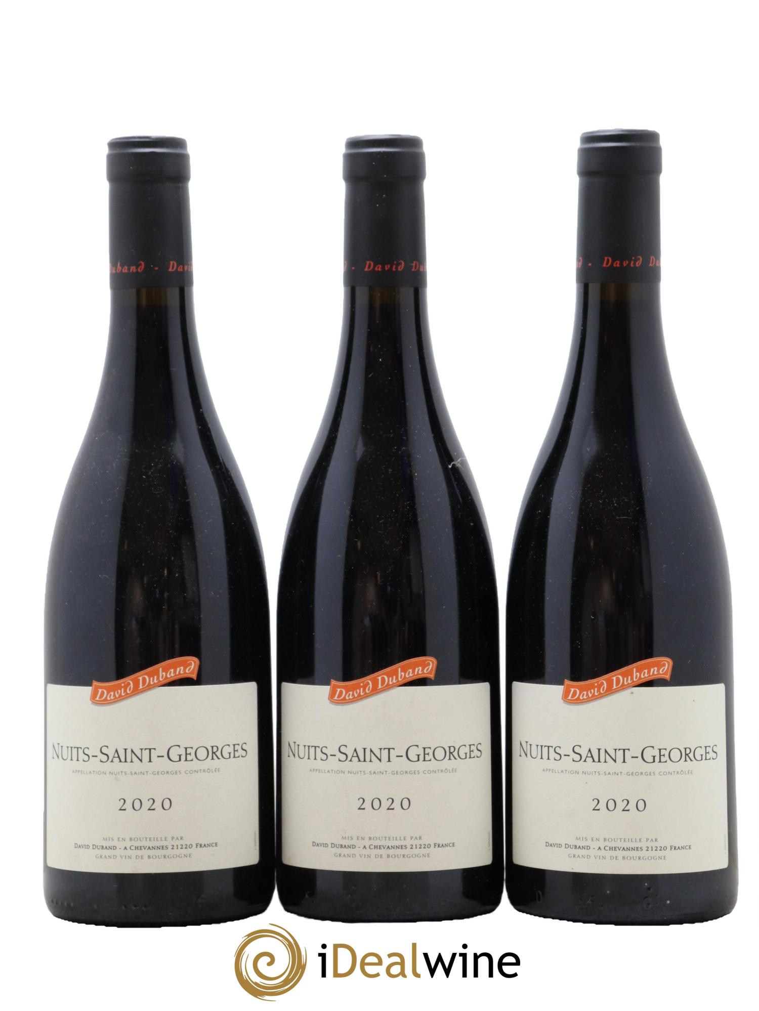 Nuits-Saint-Georges David Duband (Domaine) 2020 - Lot de 3 bouteilles - 0