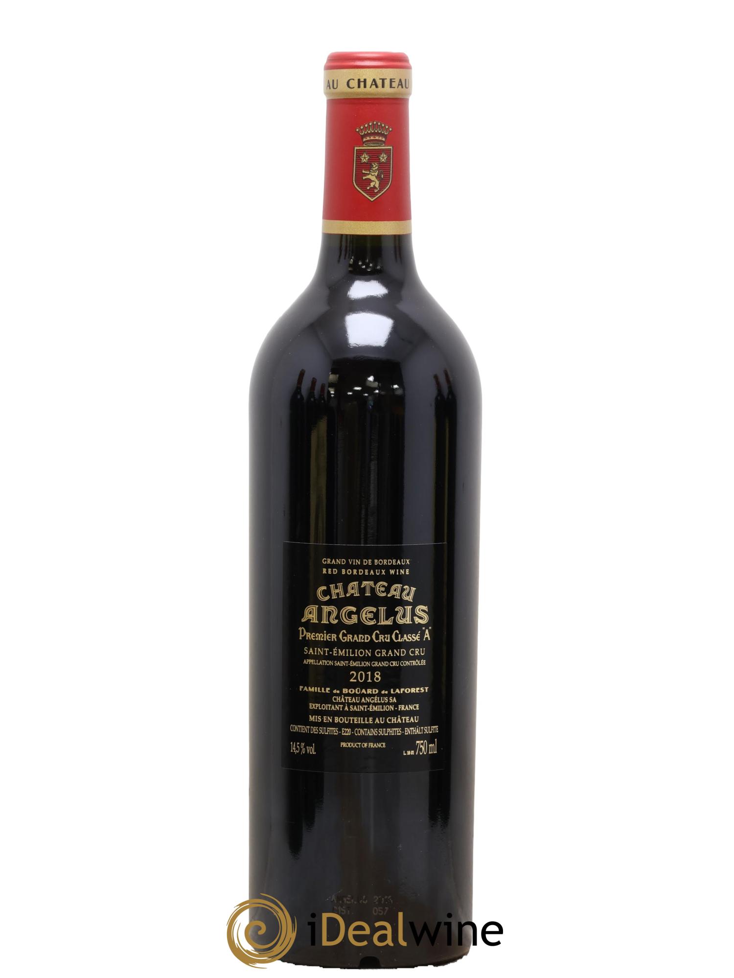Château Angélus 1er Grand Cru Classé A 2018 - Lot of 1 bottle - 1