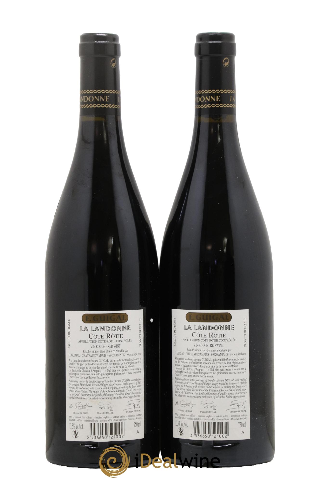 Côte-Rôtie La Landonne Guigal 2010 - Lot de 2 bouteilles - 1