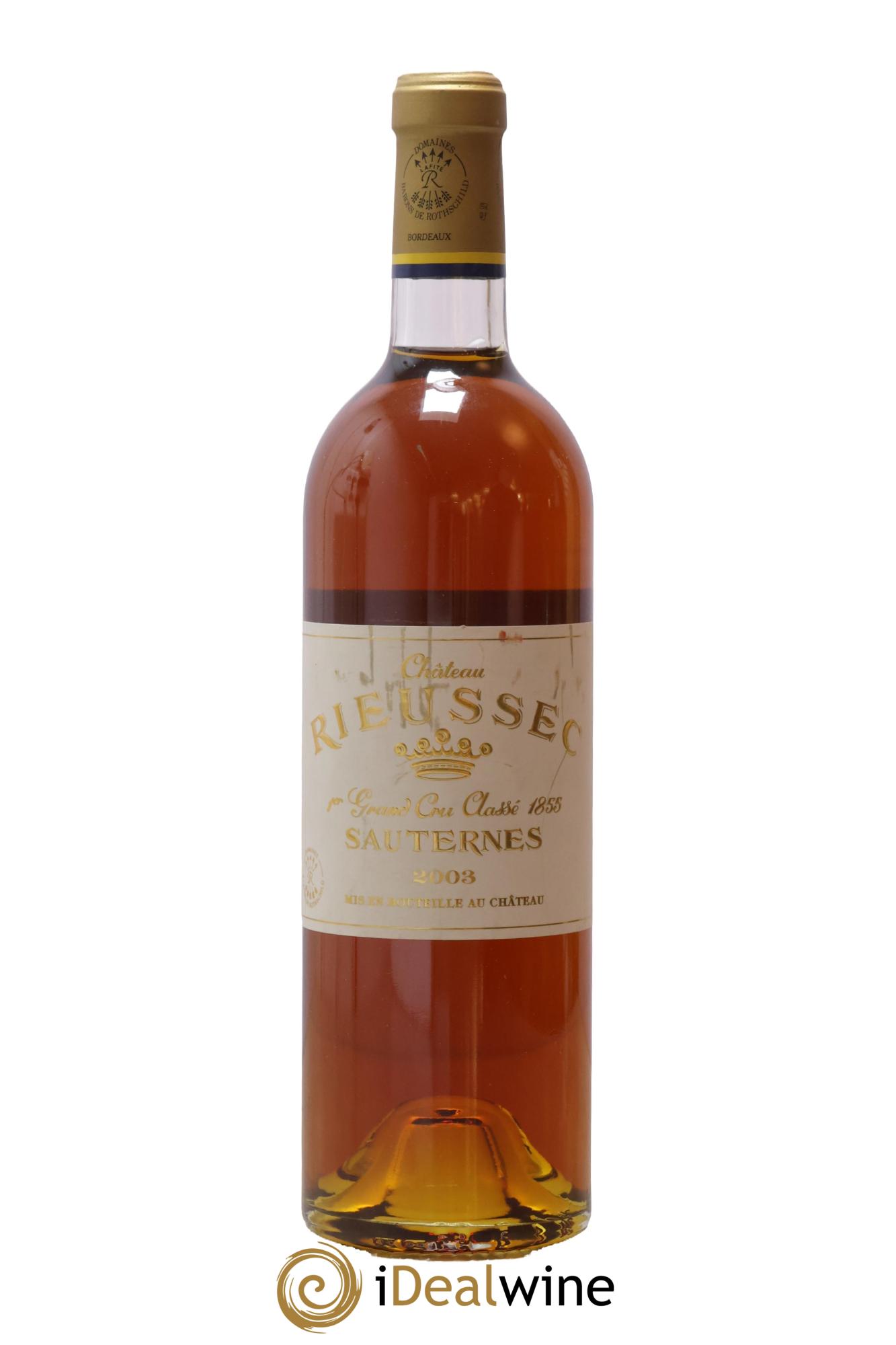 Château Rieussec 1er Grand Cru Classé 2003 - Posten von 1 Flasche - 0