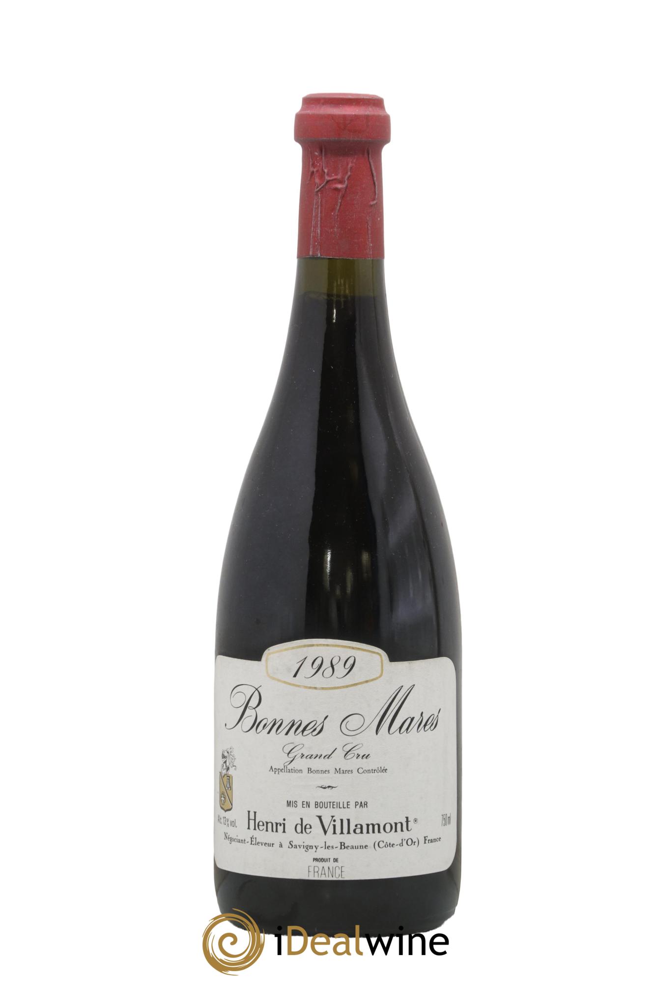 Bonnes-Mares Grand Cru Henri de Villamont 1989 - Lot de 1 bouteille - 0