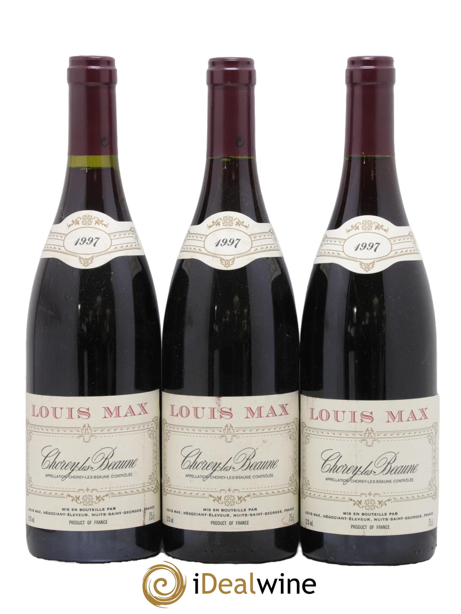 Chorey-lès-Beaune Louis Max 1997 - Lot de 3 bouteilles - 0