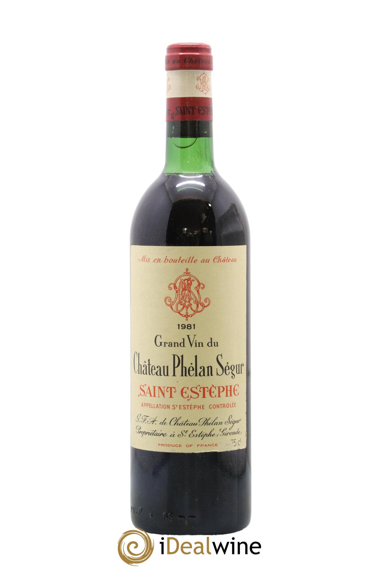 Château Phélan Ségur 1981 - Lot de 1 bouteille - 0