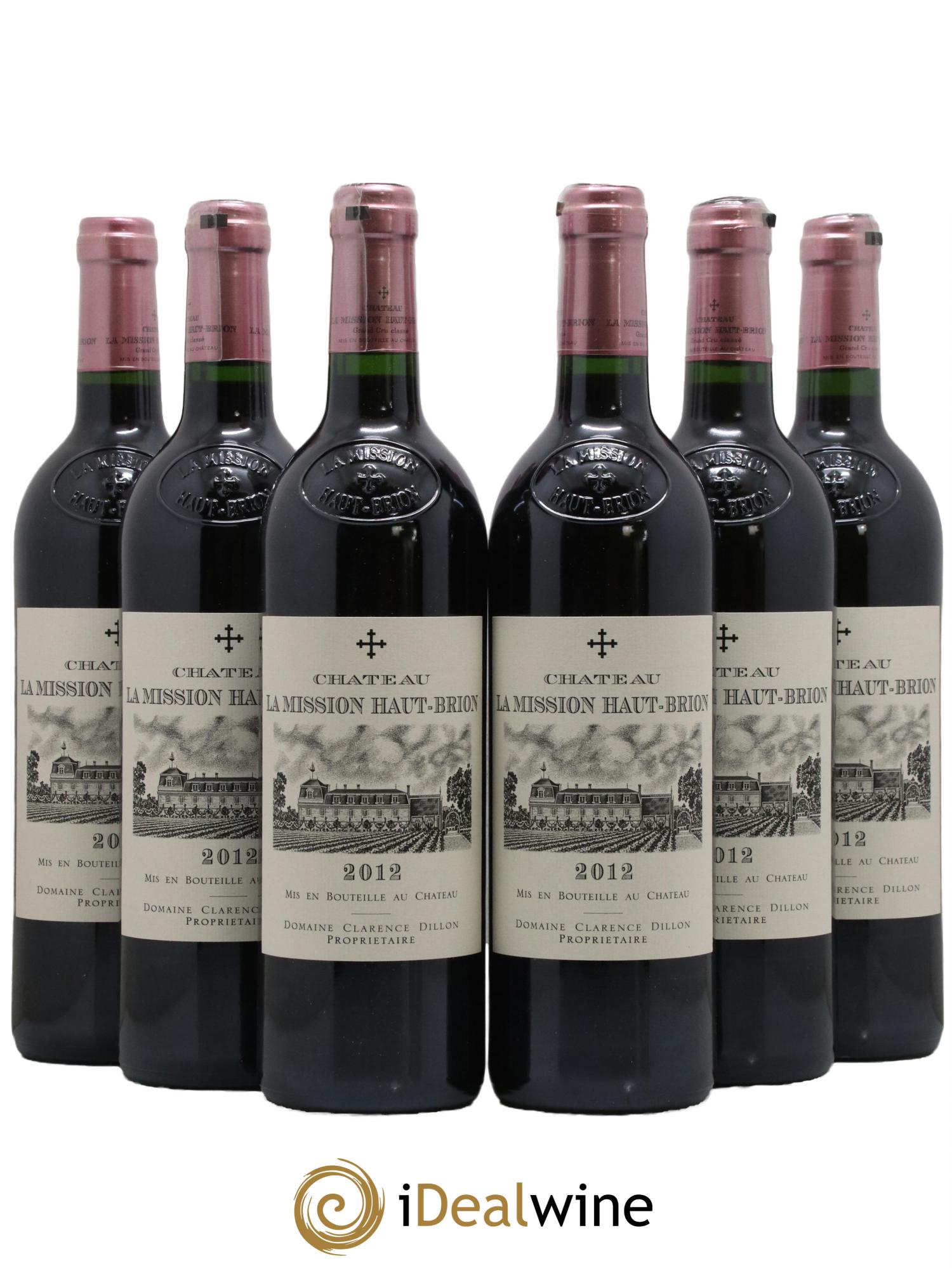 Château la Mission Haut-Brion Cru Classé de Graves 2012 - Lot de 6 bouteilles - 0