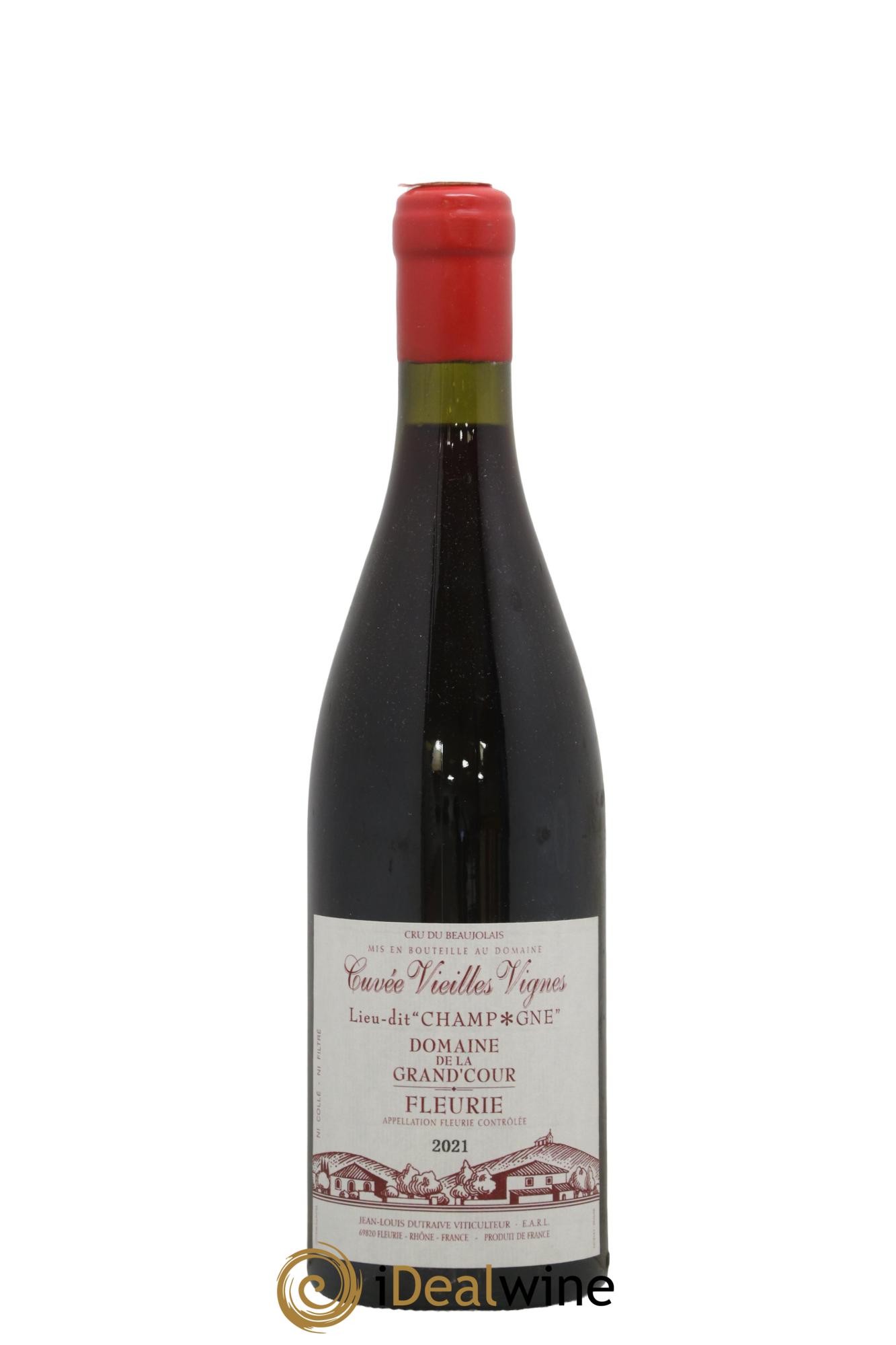Fleurie Champagne - Cuvée Vieilles Vignes Grand'cour (Domaine de la) - Jean-Louis Dutraive 2021 - Lot of 1 bottle - 0
