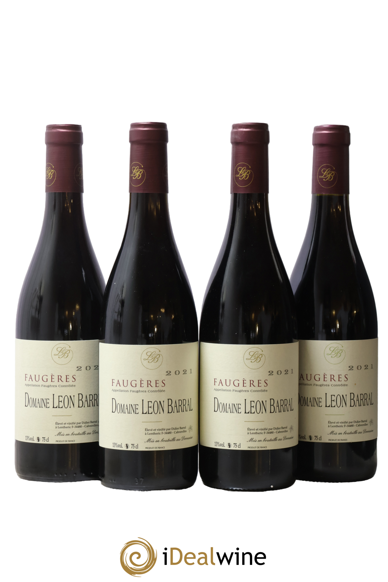 Faugères Domaine Léon Barral 2021 - Lot de 4 bouteilles - 0