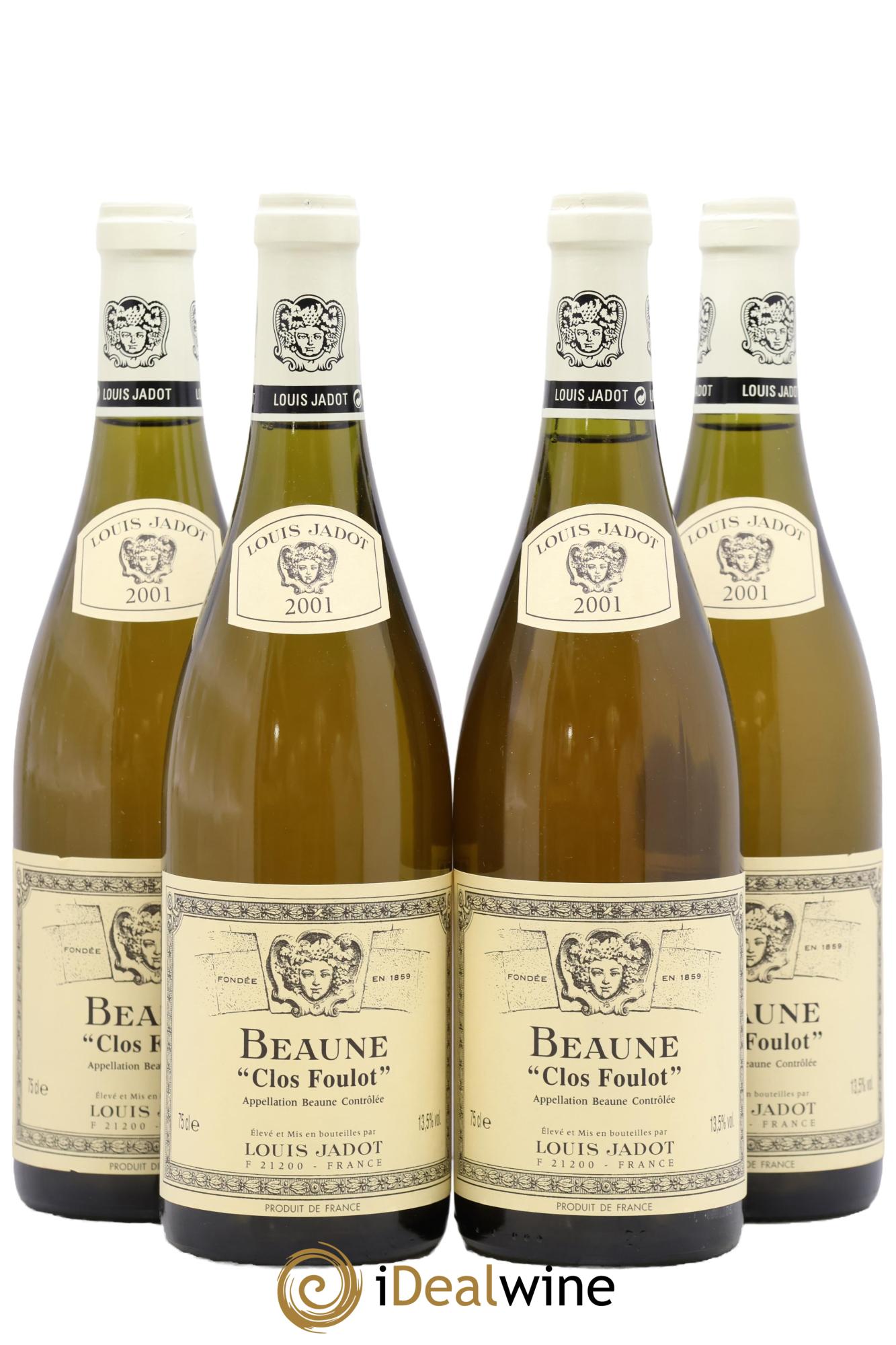 Beaune Clos Foulot Louis Jadot 2001 - Lot de 4 bouteilles - 0
