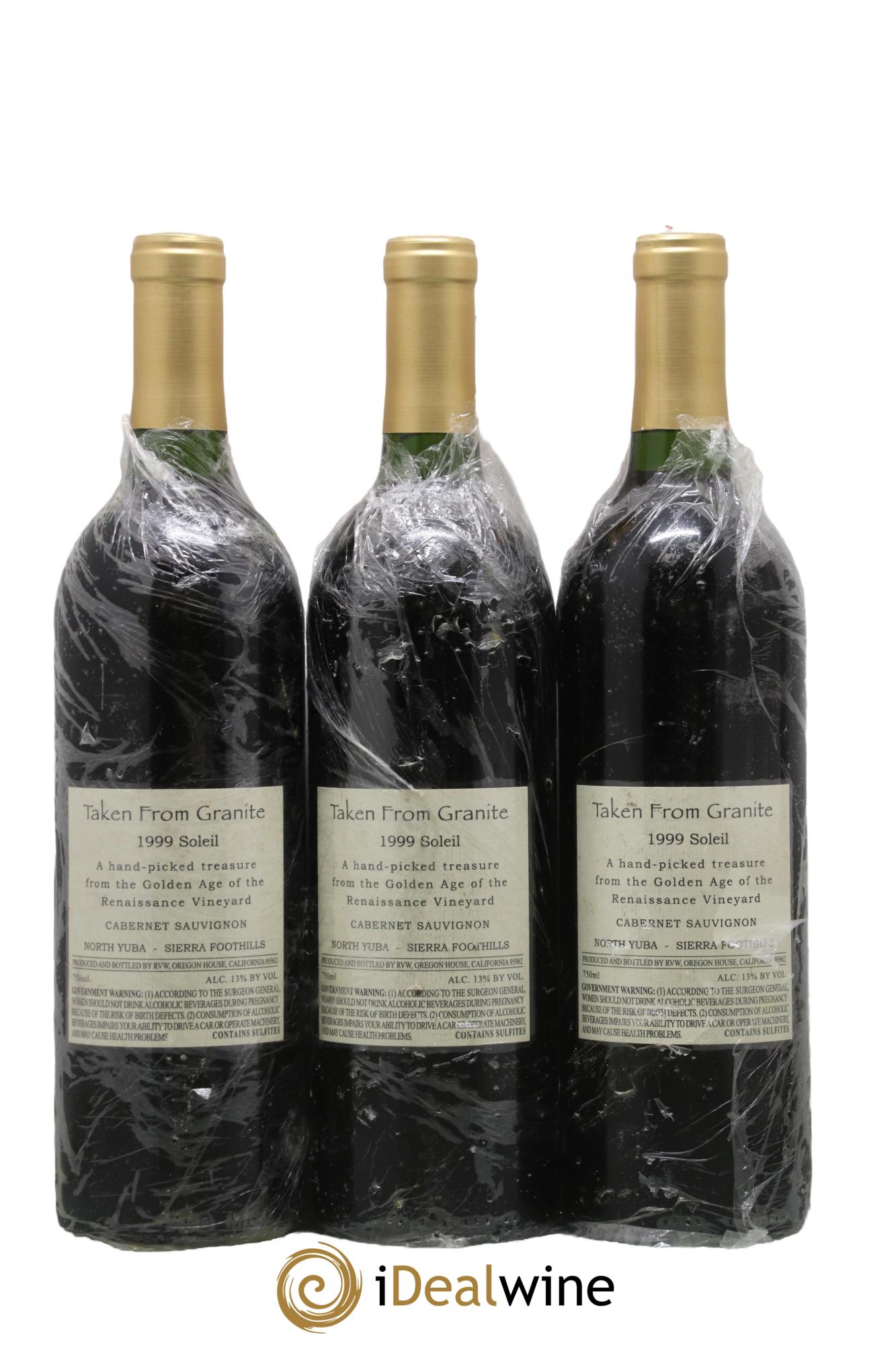 USA Soleil Taken From Granite 1999 - Lot of 3 bottles - 1