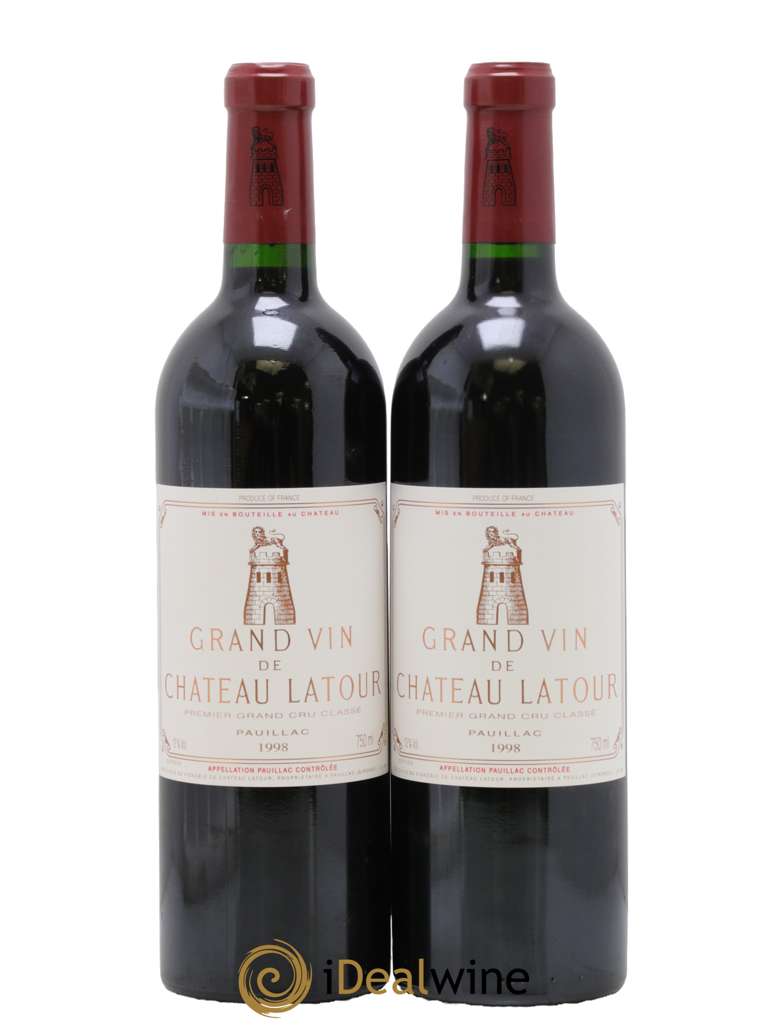 Château Latour 1er Grand Cru Classé 1998 - Lot of 2 bottles - 0